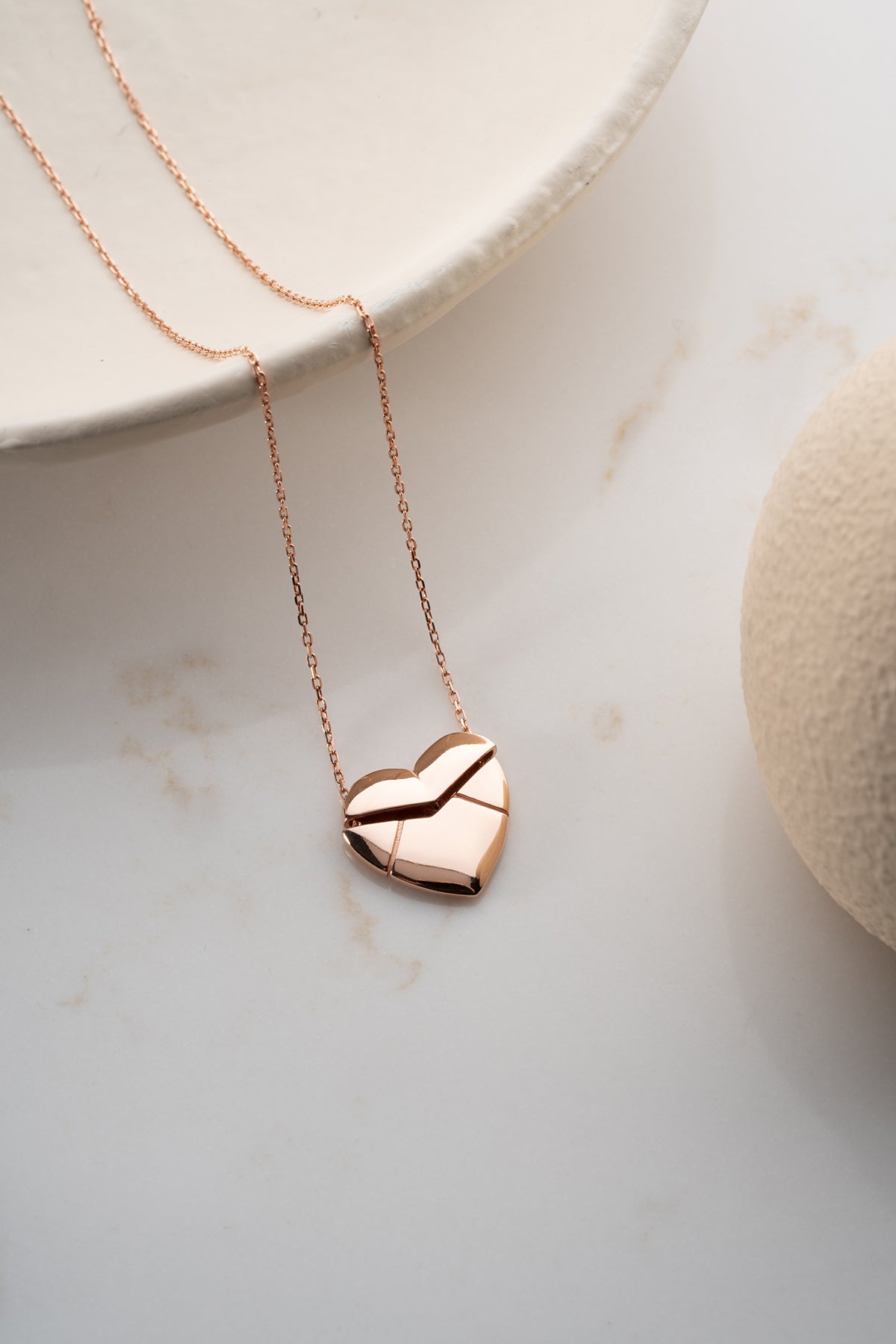 Custom Folding Heart Locket Necklace