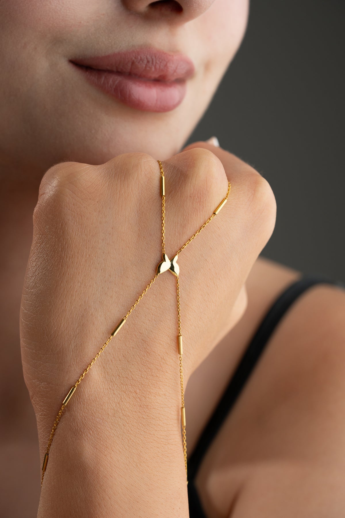 Butterfly Charm Hand Chain Bracelet