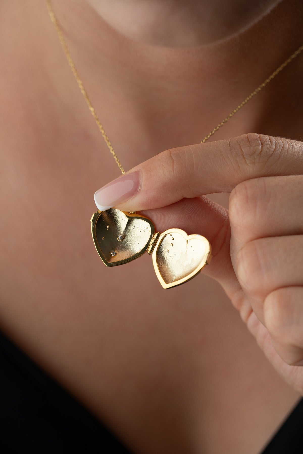 Bee Heart Locket Necklace