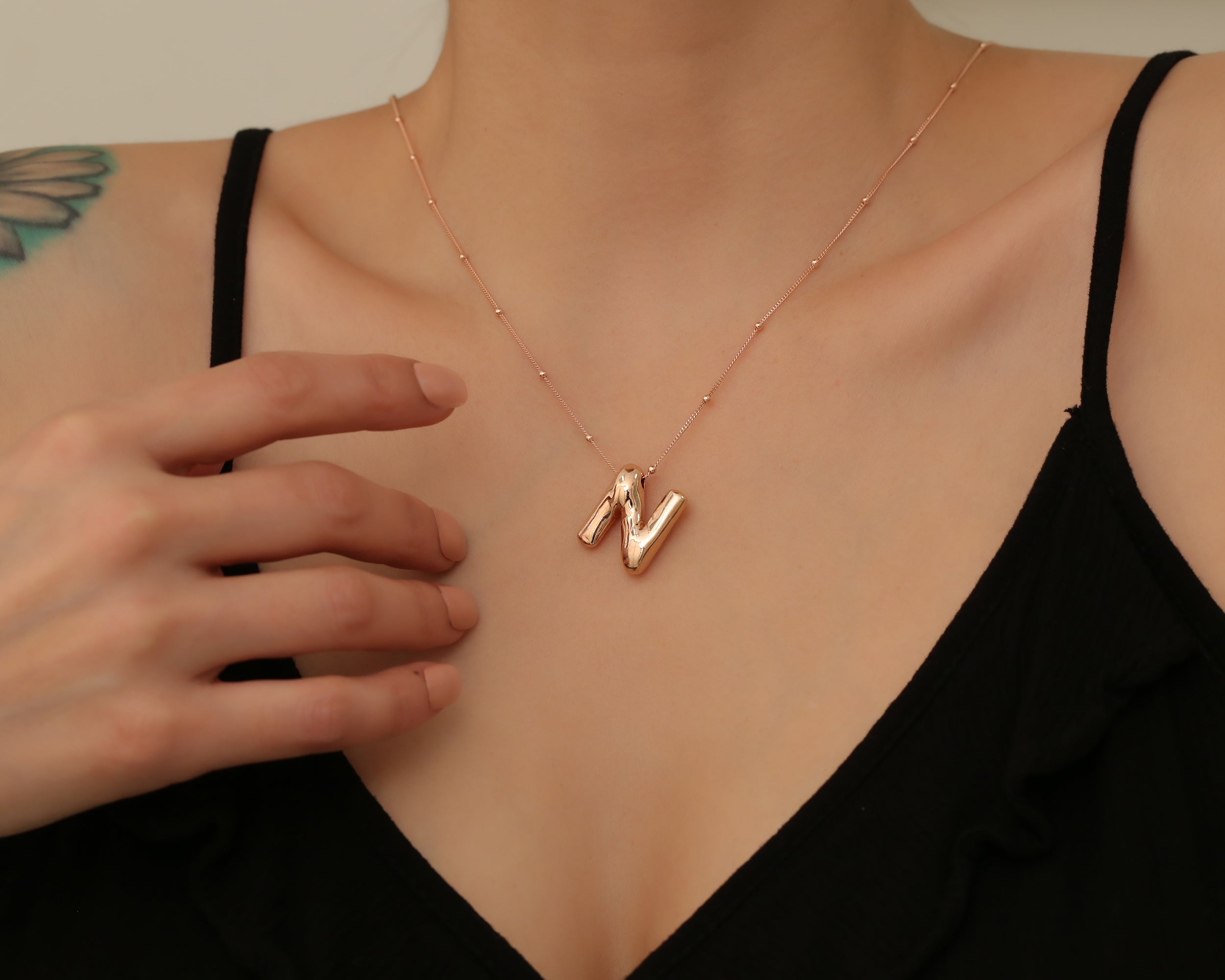 Large Balloon Initial Necklace