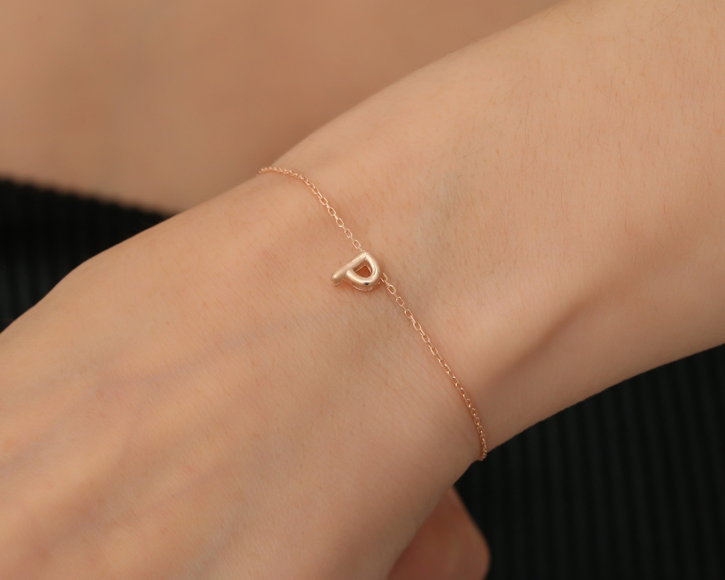 Balloon Initial Charm Bracelet