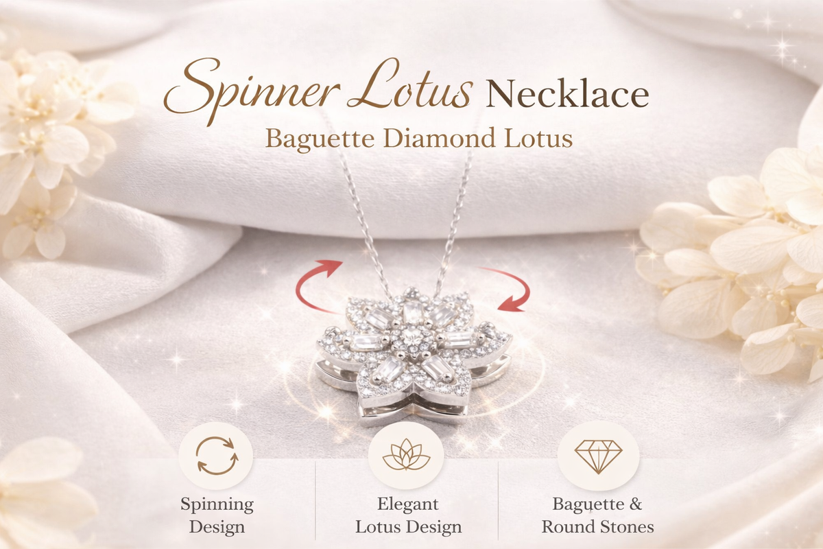 Spinner Lotus Flower Necklace