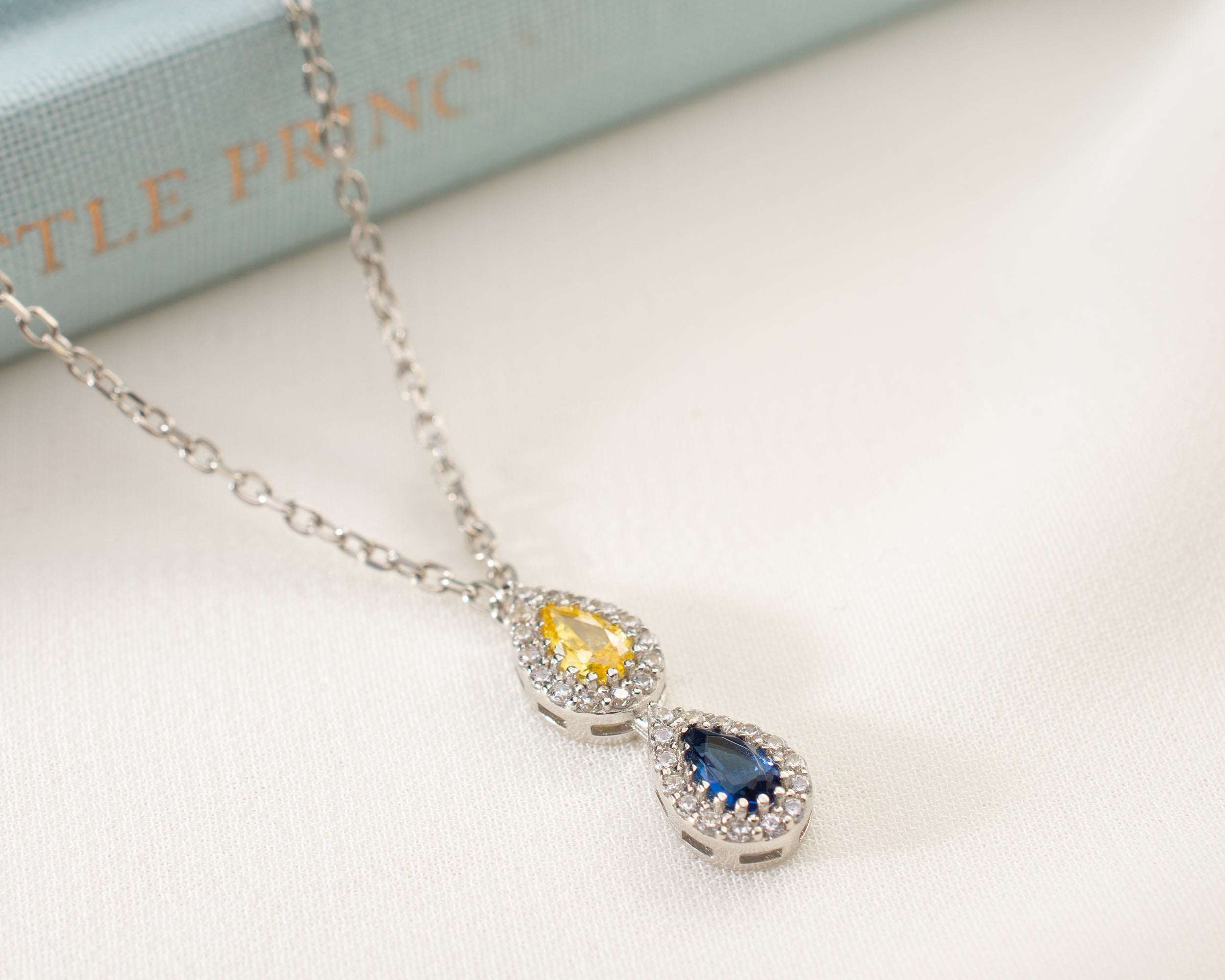 Vertical Family Birthstone Necklace