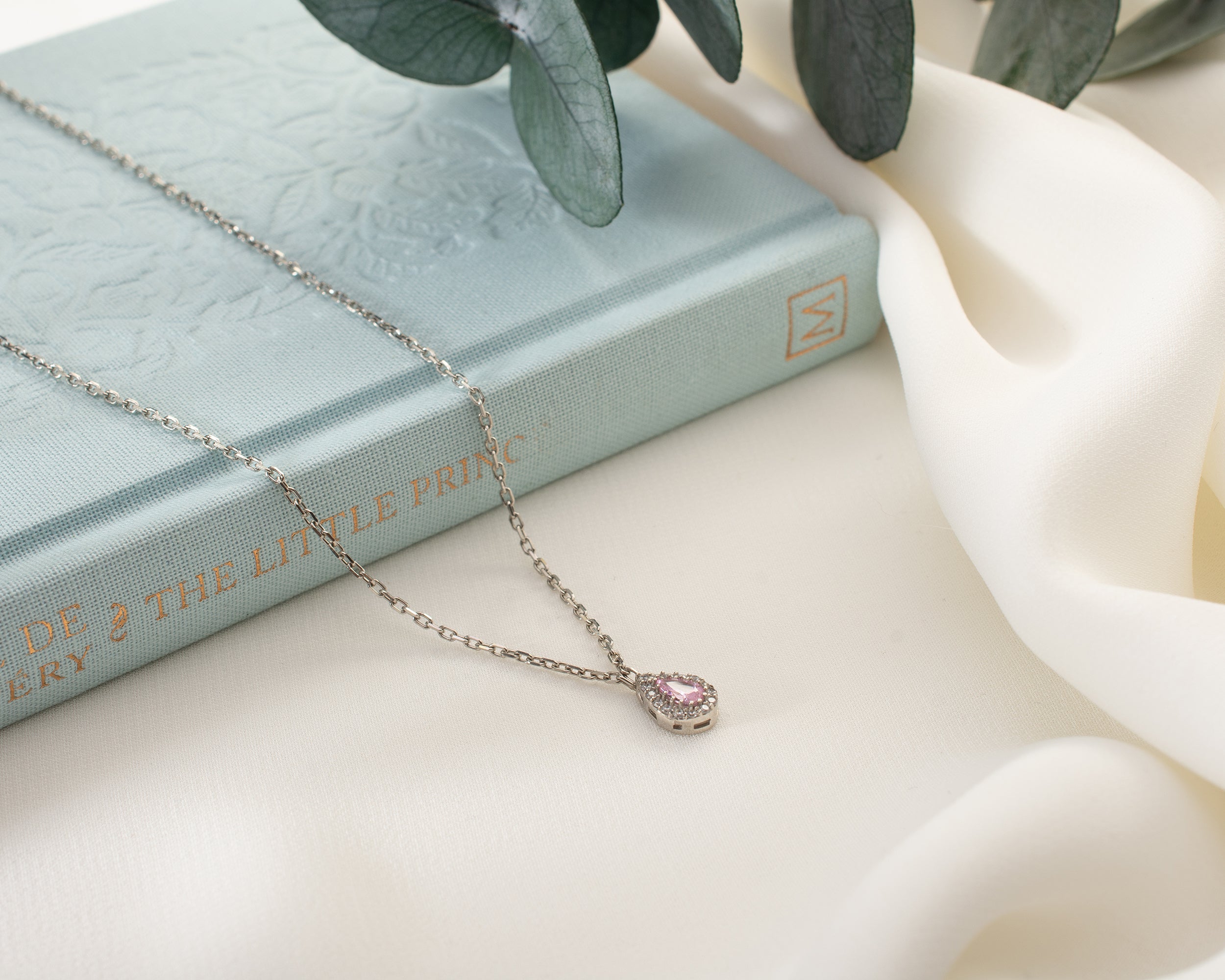 Family Birthstone Curved Bar Necklace