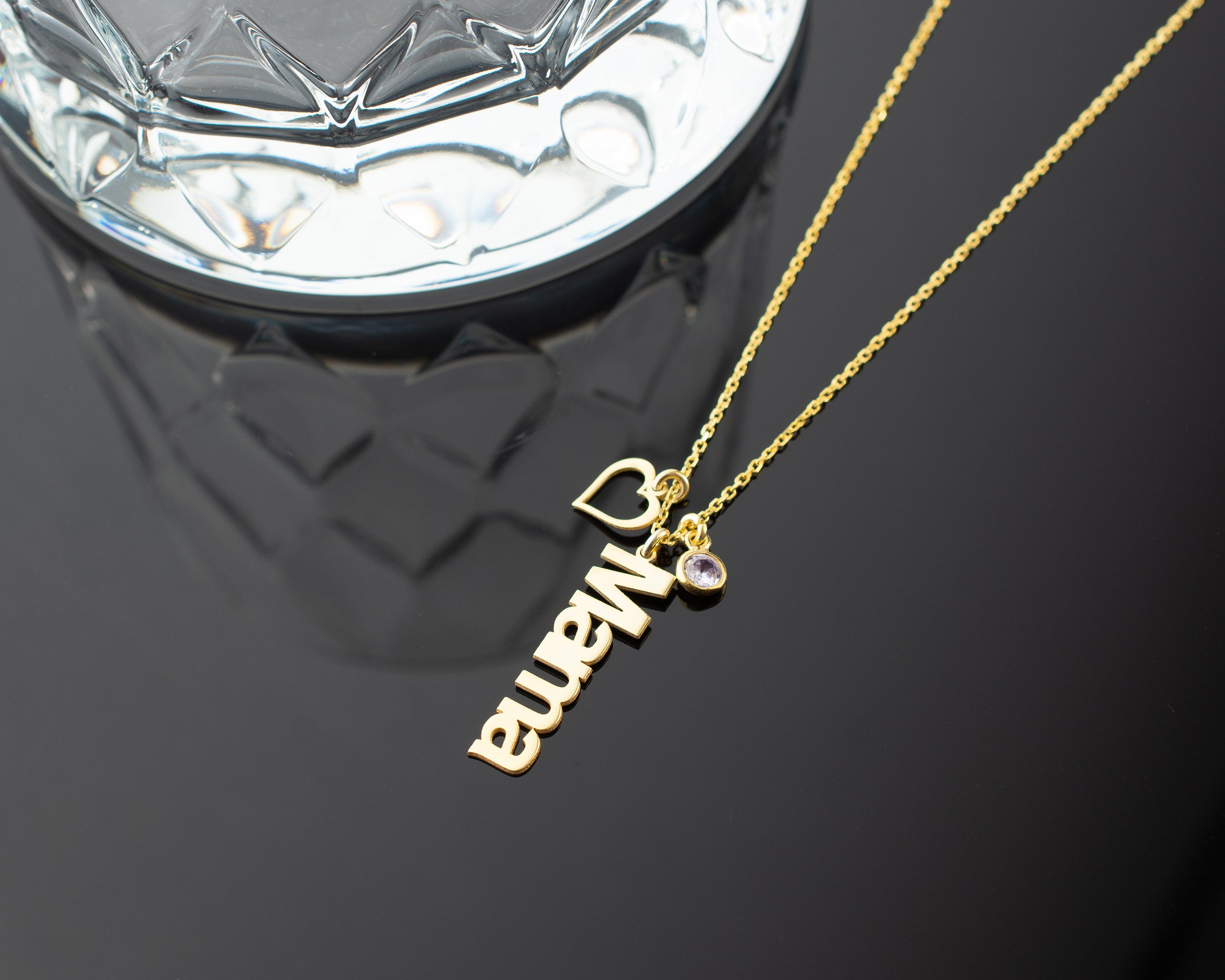 Custom Mama Name Necklace with Birthstone
