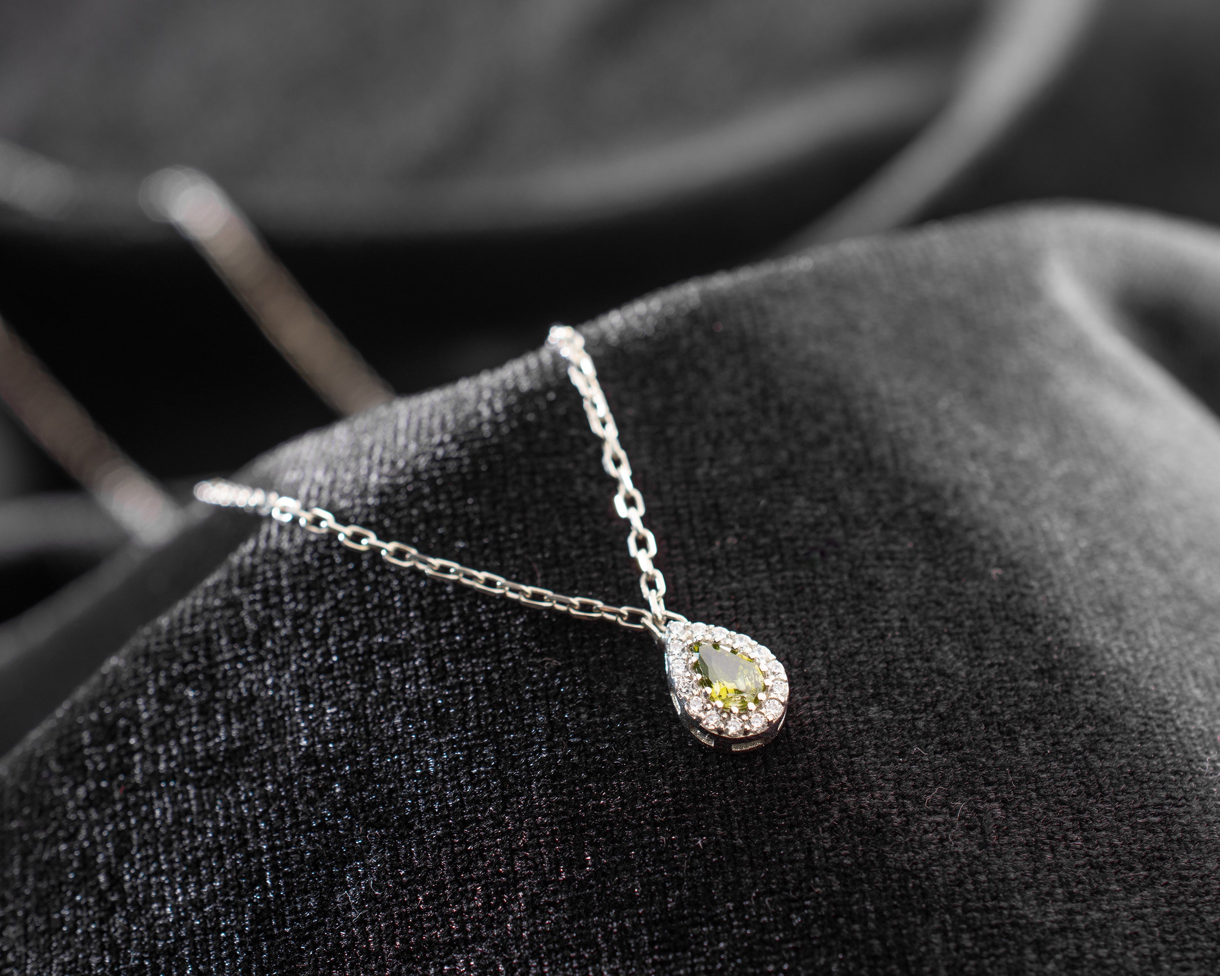 Family Birthstone Curved Bar Necklace