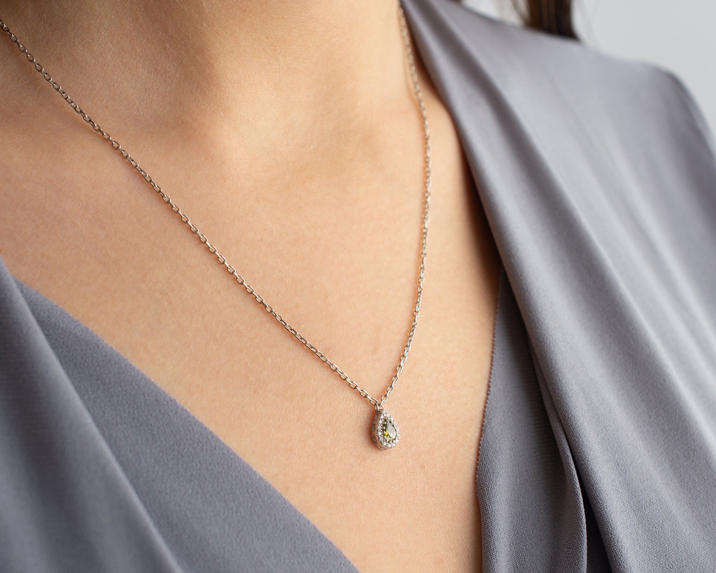 Family Birthstone Curved Bar Necklace