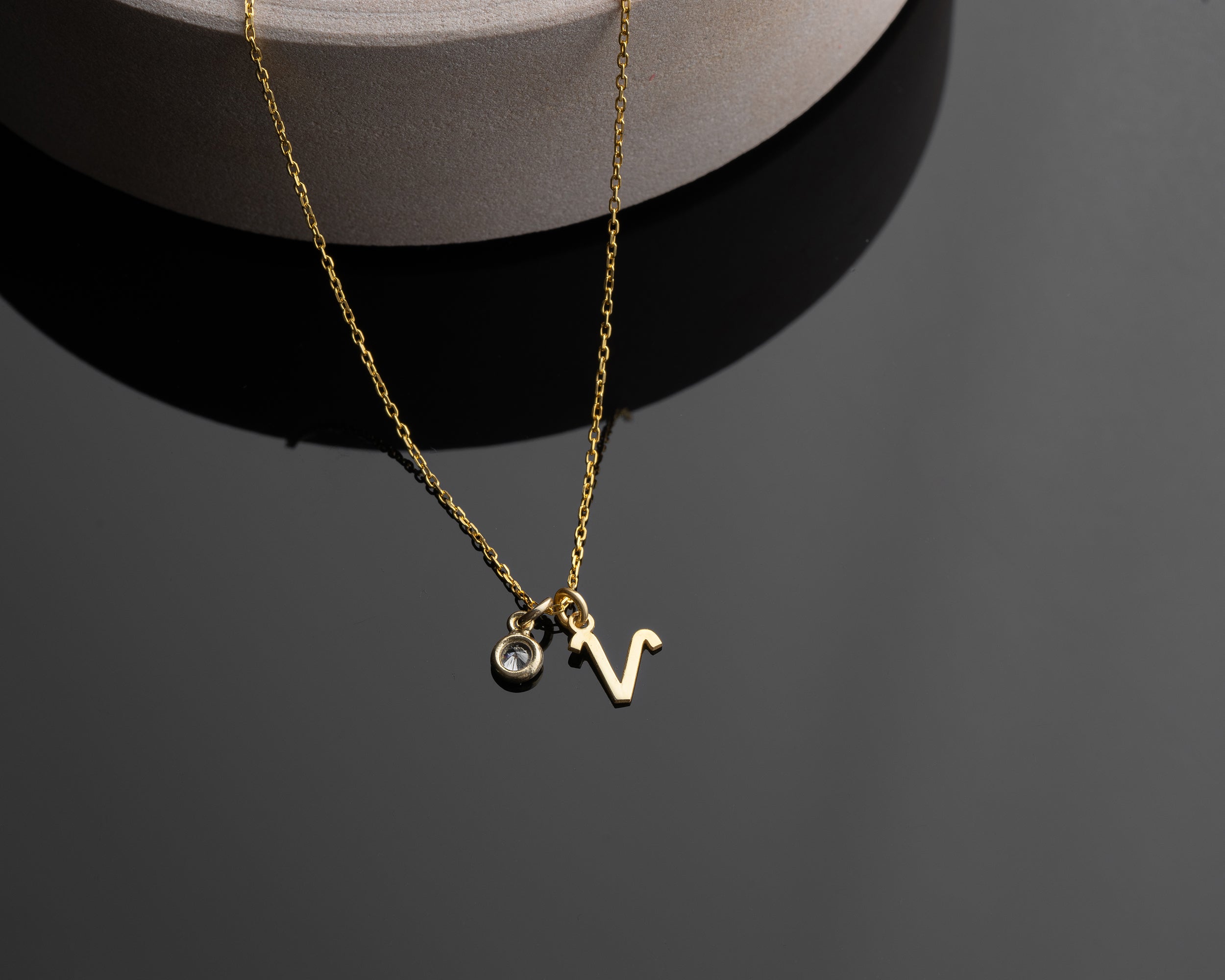 Zodiac Sign and Birthstone Necklace
