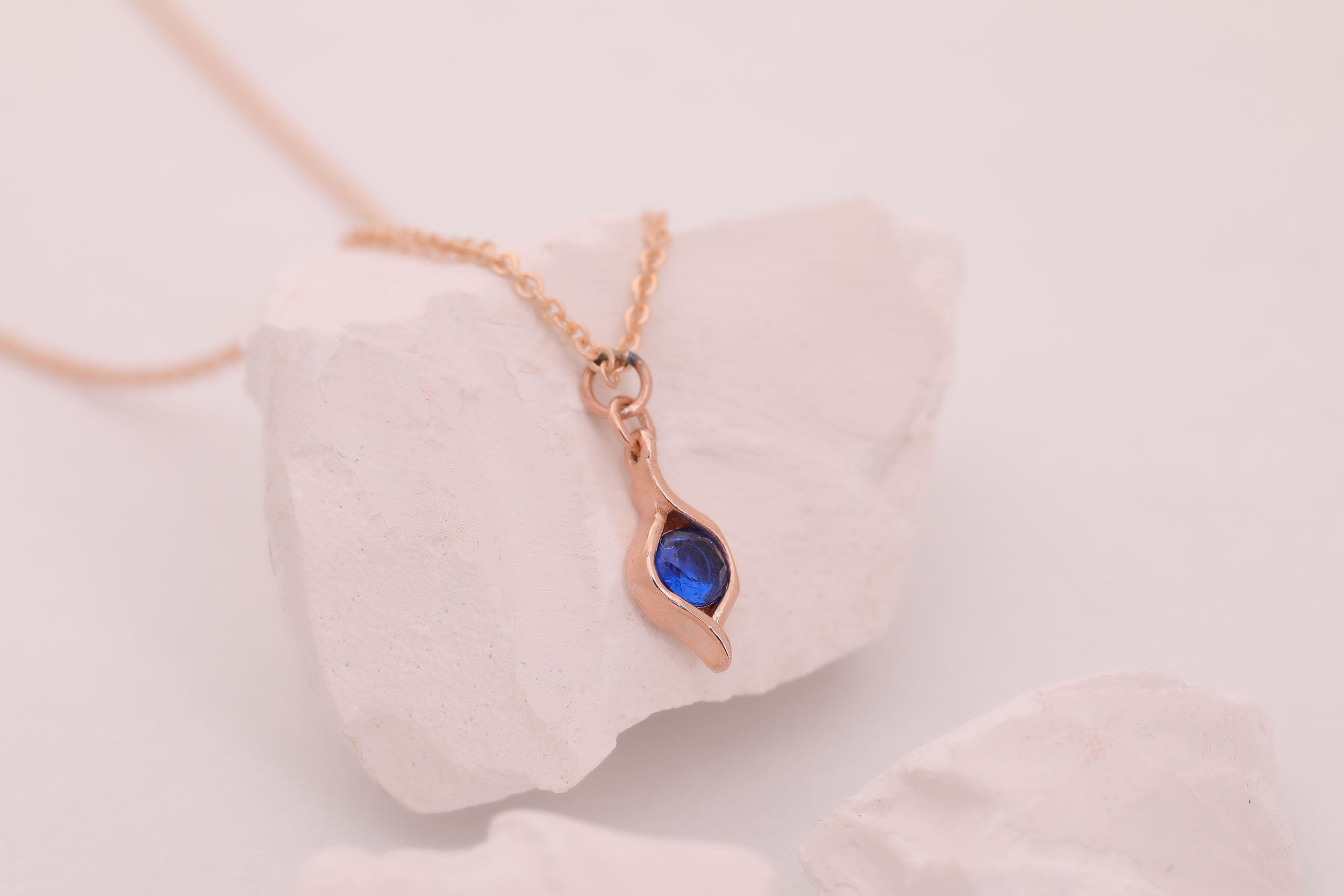 Pea Pod Birthstone Necklace for Family