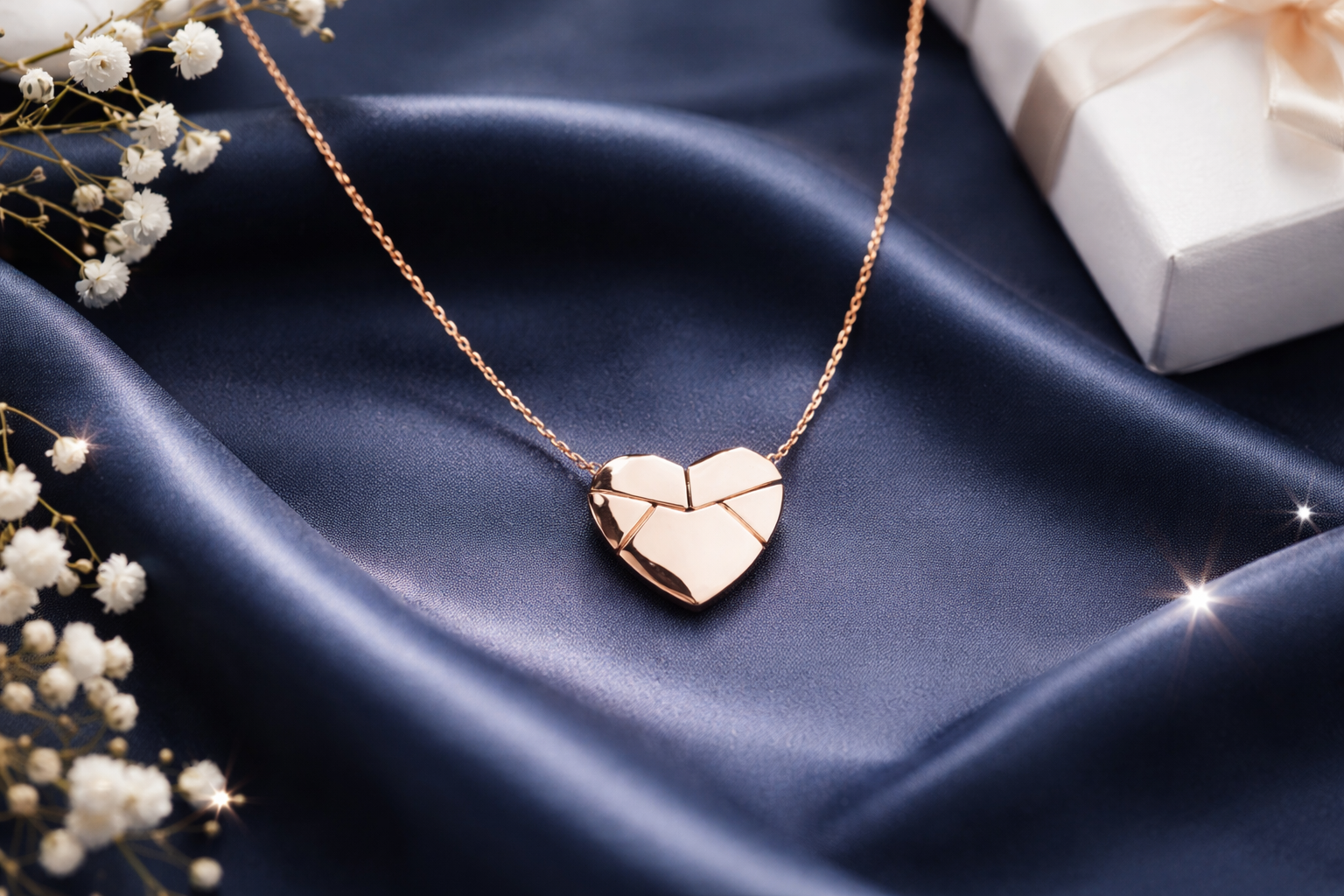 Custom Folding Heart Locket Necklace