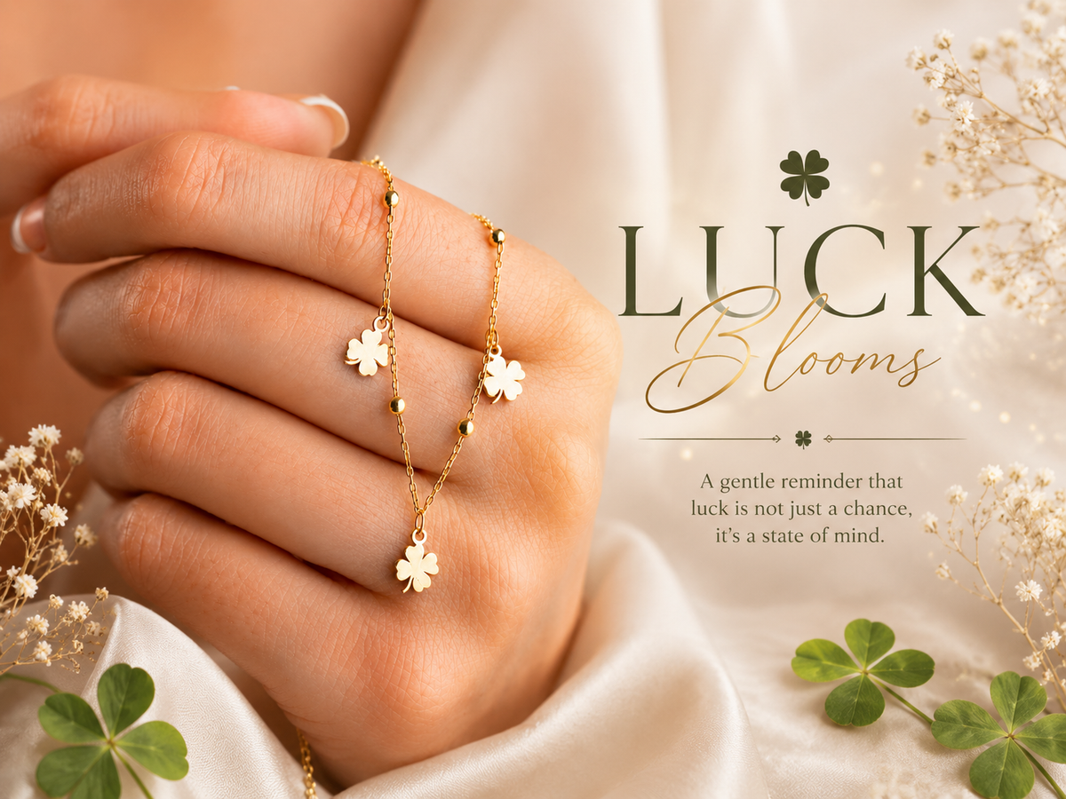 Four Leaf Clover Charm Necklace