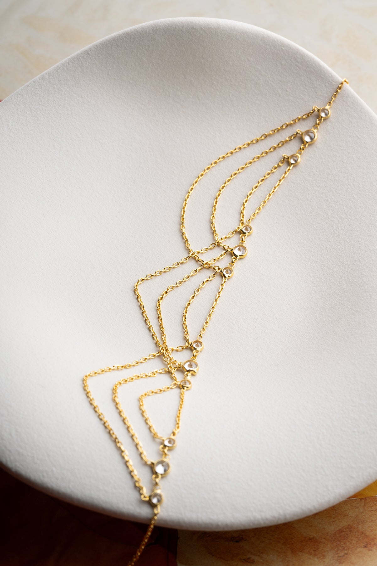 Layered Draped Chain Anklet