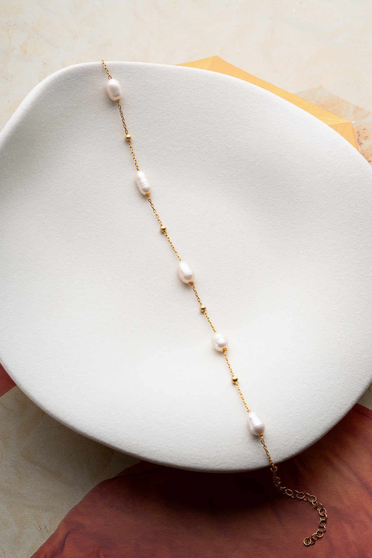 Freshwater Pearl Station Anklet