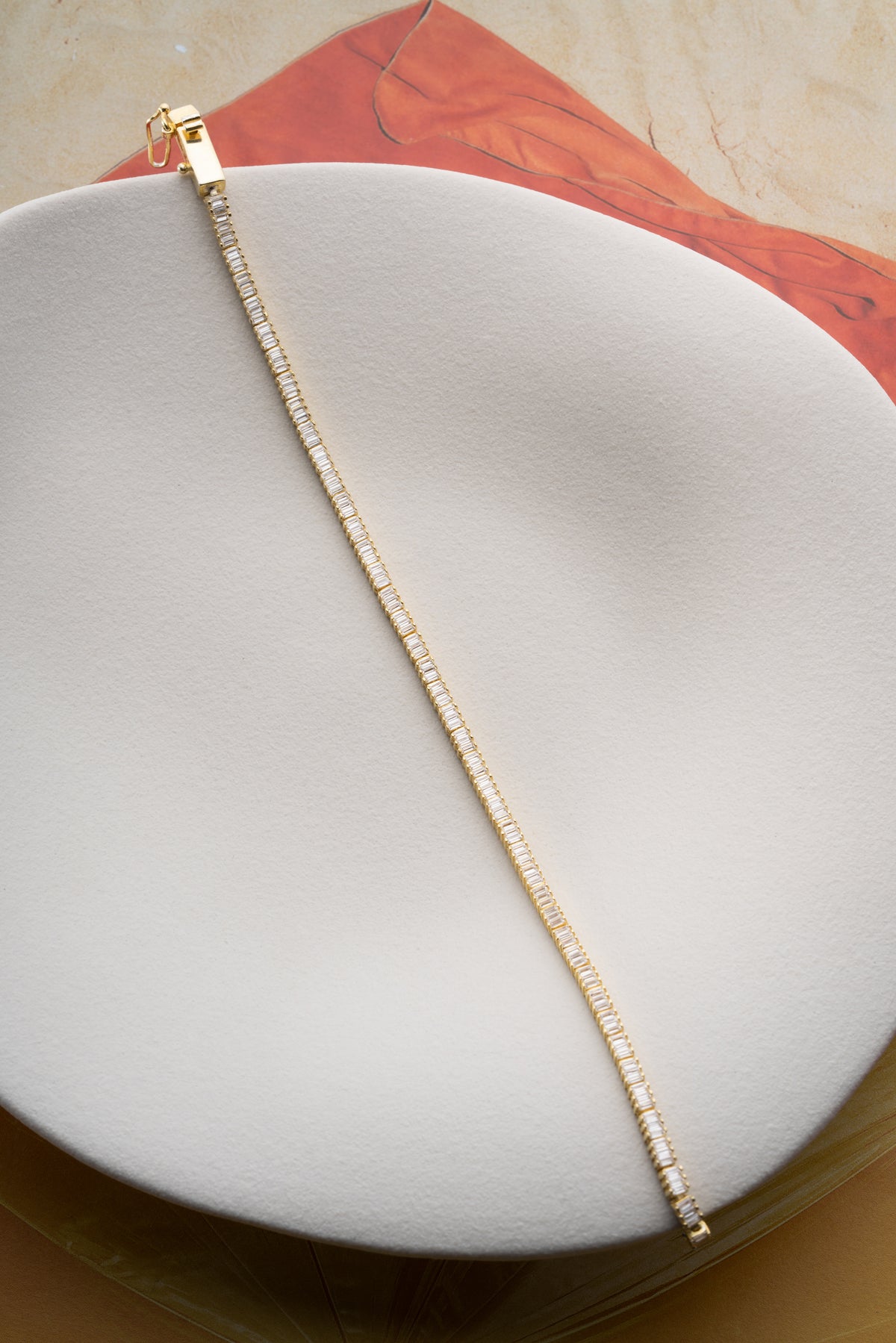 Baguette Crystal Tennis Bracelet