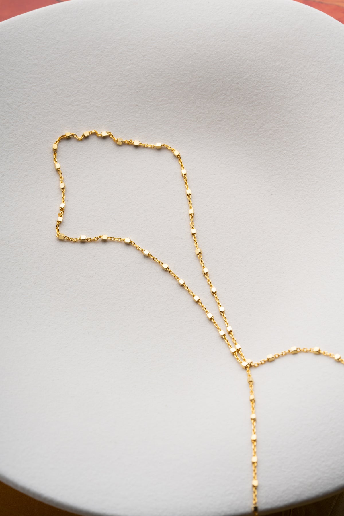 Cube Chain Hand Harness Bracelet in Gold