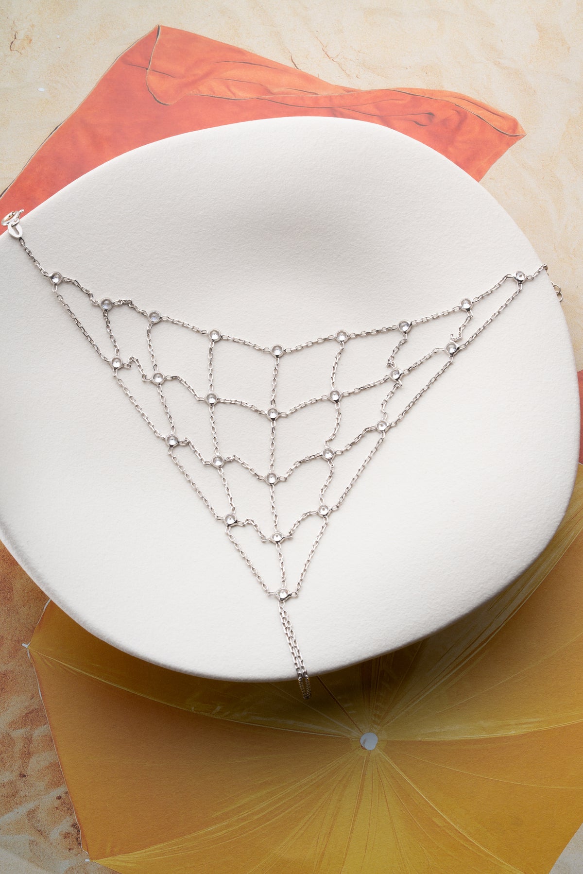 Crystal Mesh Hand Chain Bracelet