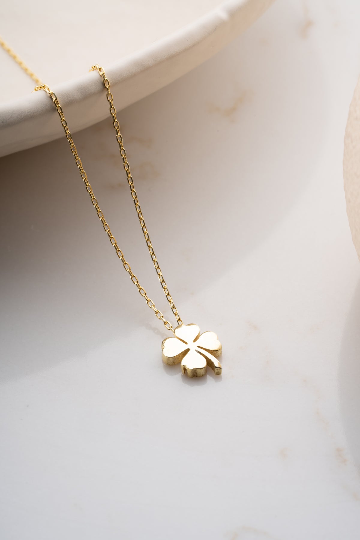 Gold Four Leaf Clover Necklace