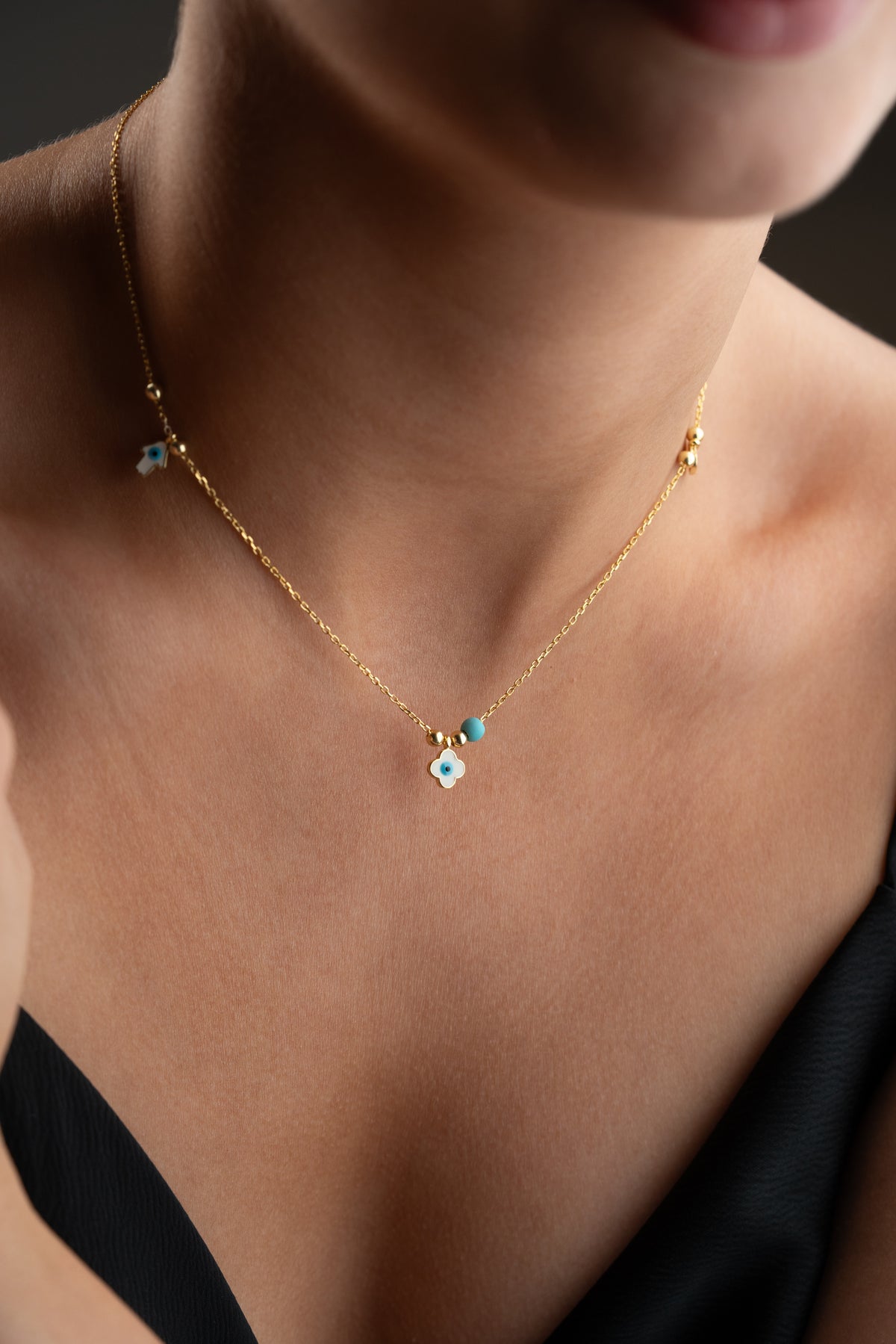 Evil Eye Lucky Charms Necklace
