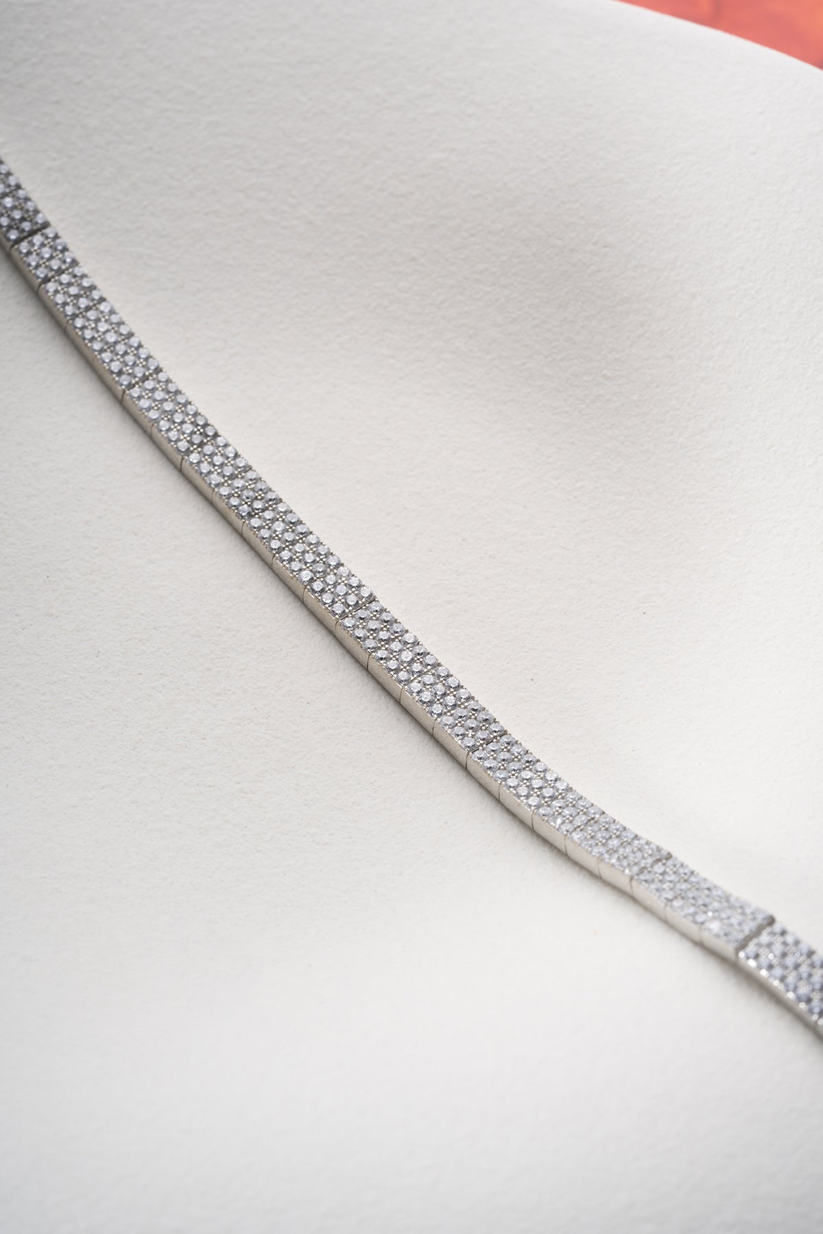 Sparkling Pave Tennis Bracelet in Silver