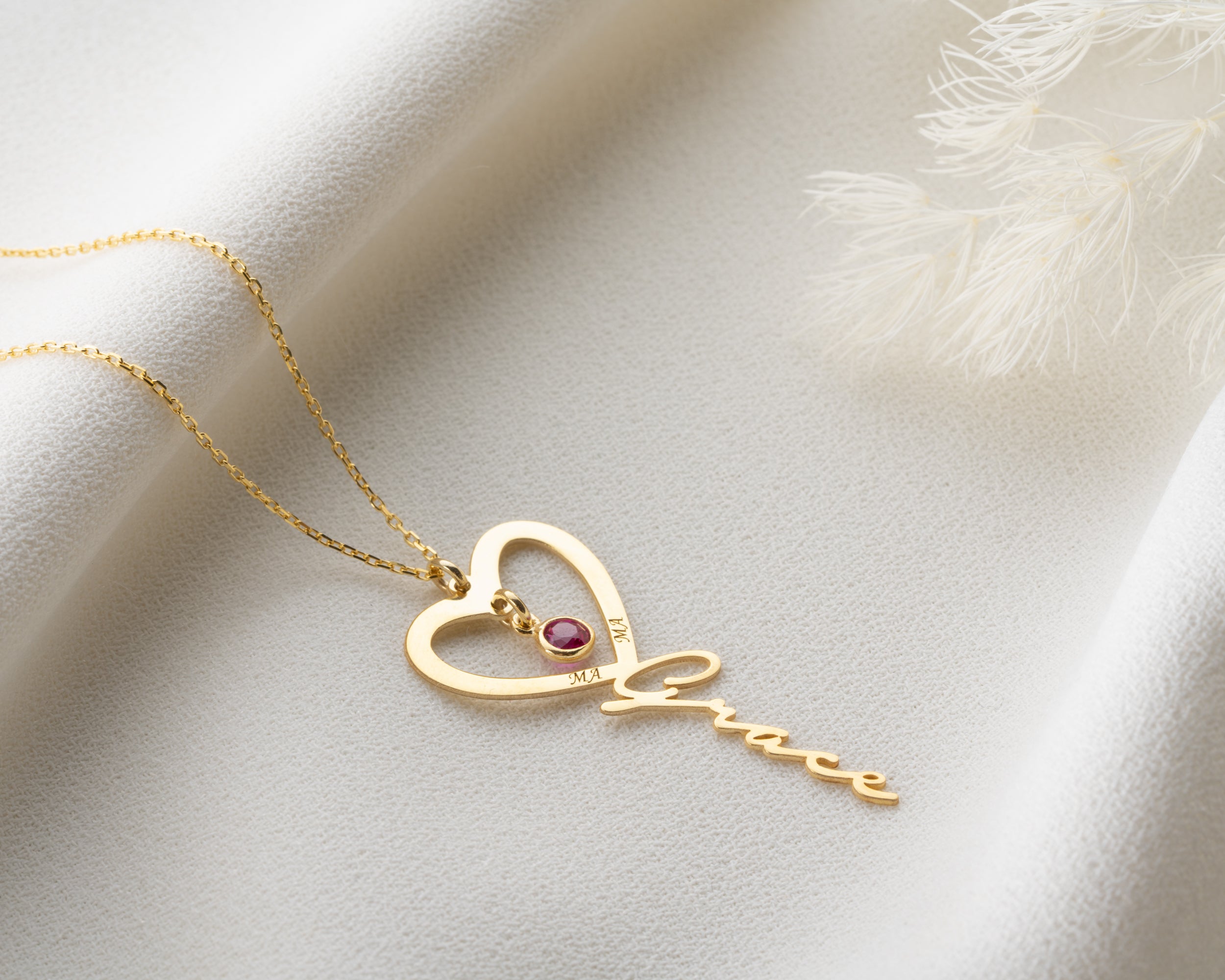 Mama Name and Birthstone Necklace