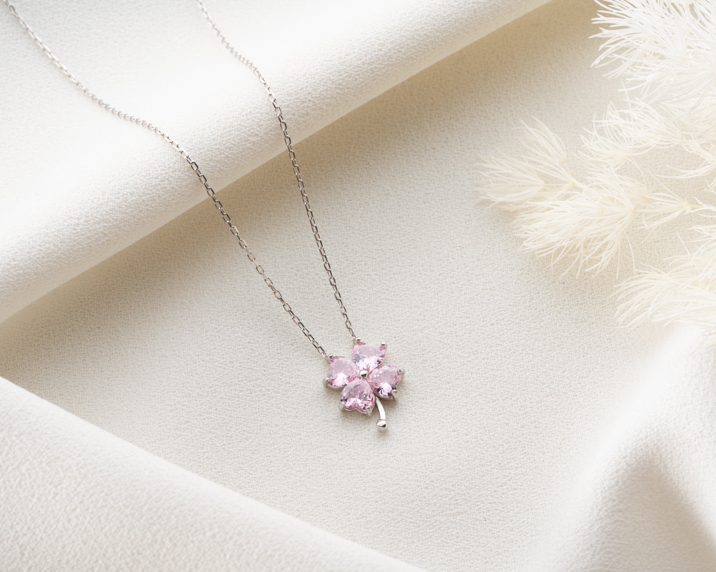 Birthstone Four Leaf Clover Necklace