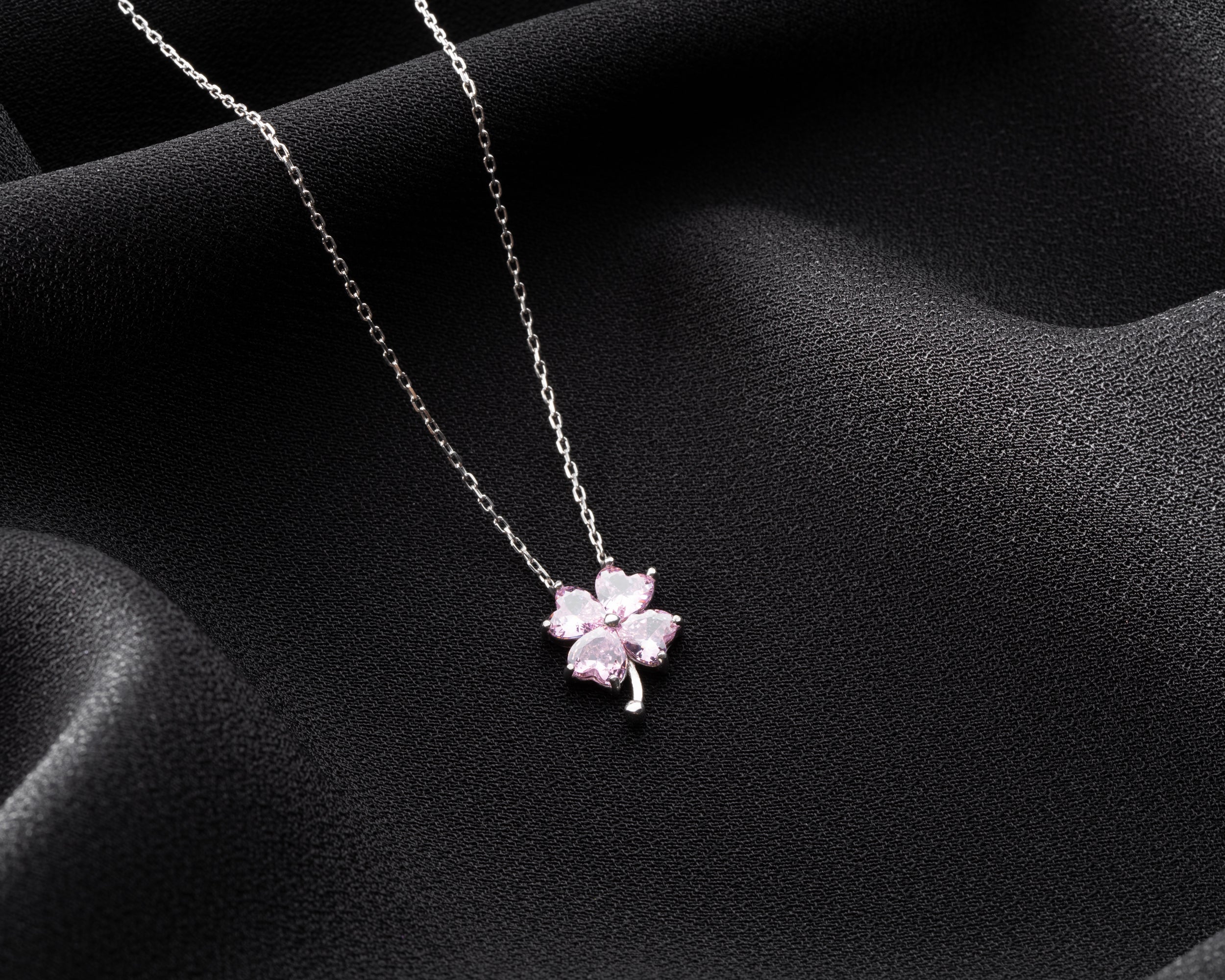 Birthstone Four Leaf Clover Necklace