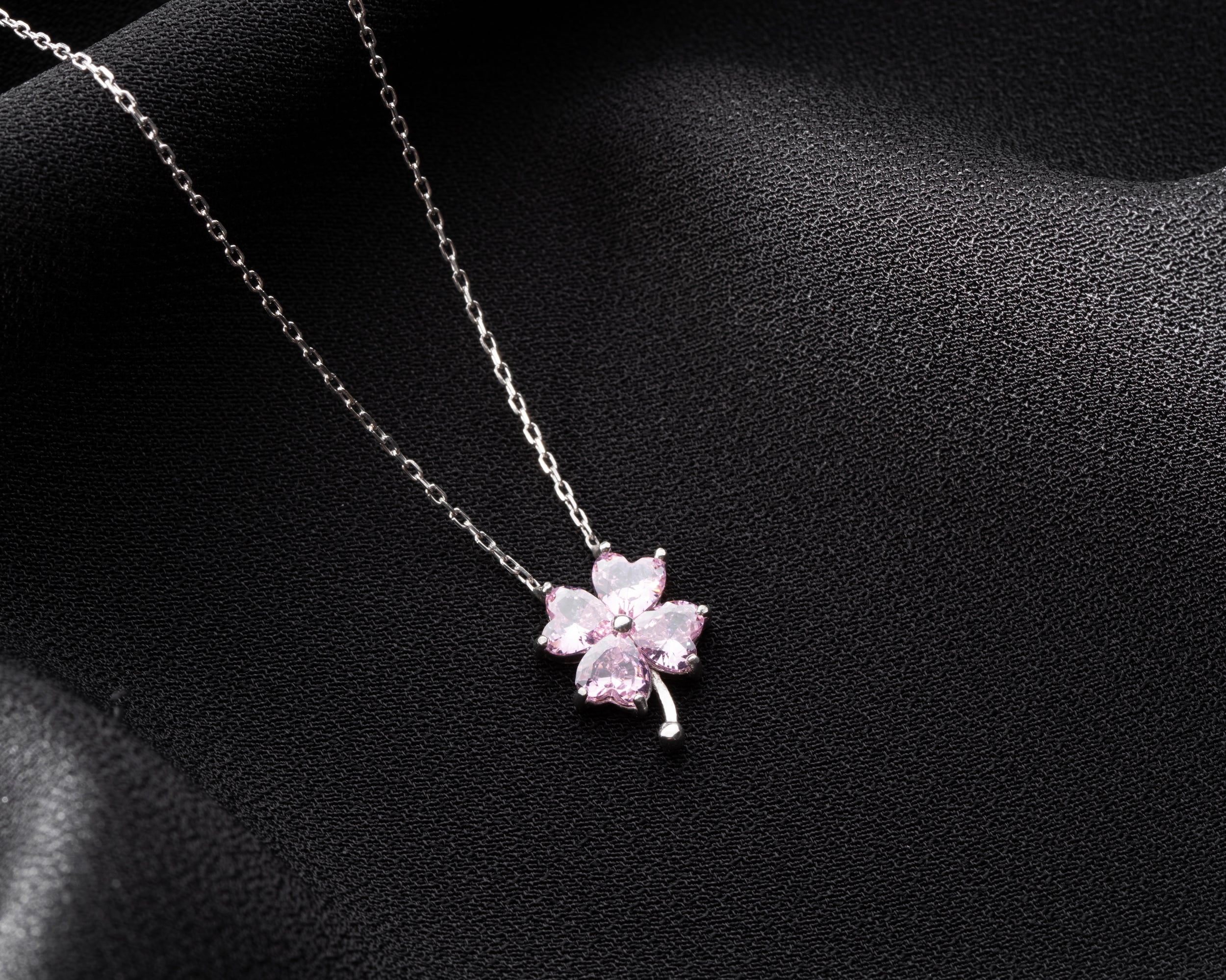 Birthstone Four Leaf Clover Necklace