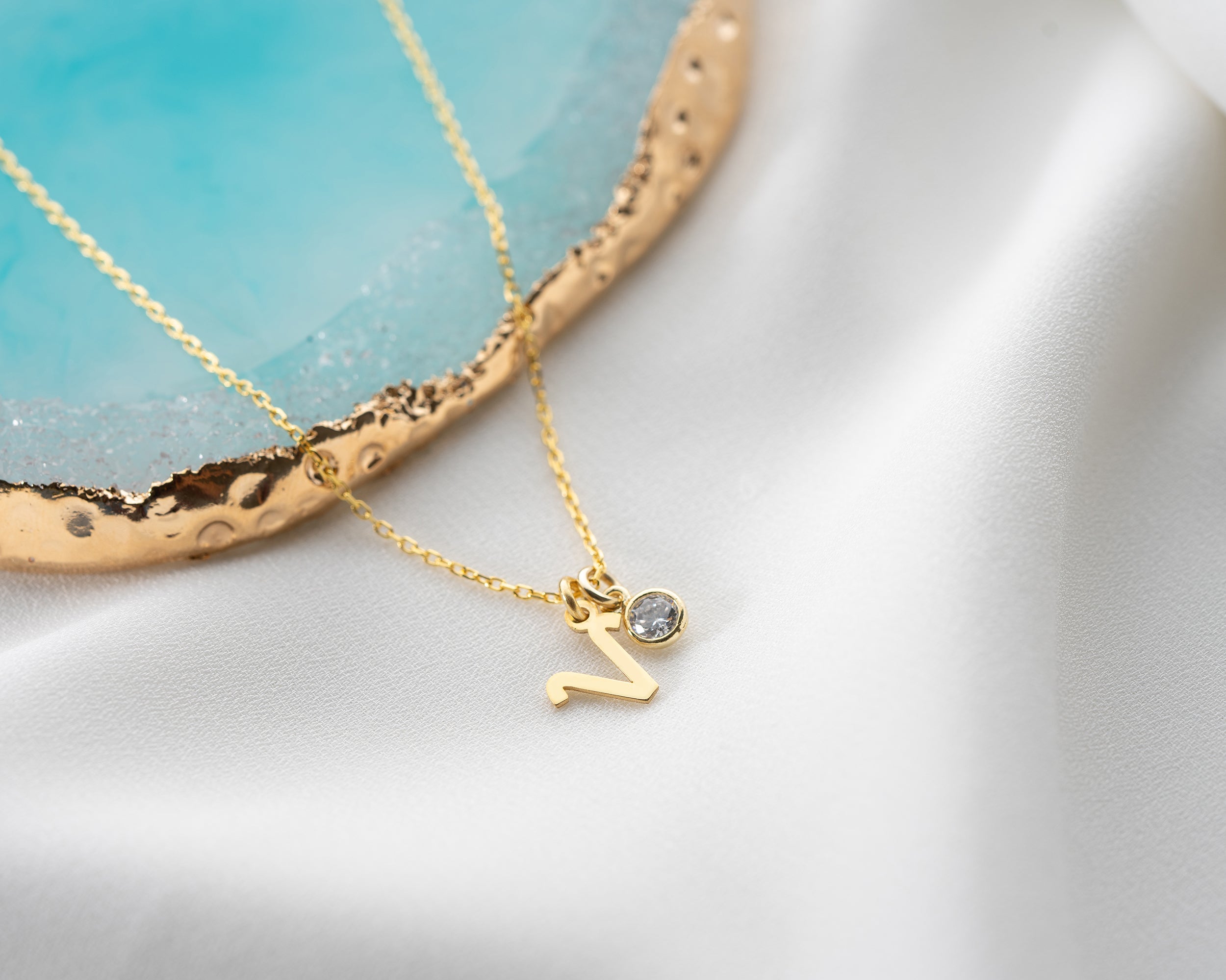 Zodiac Sign and Birthstone Necklace