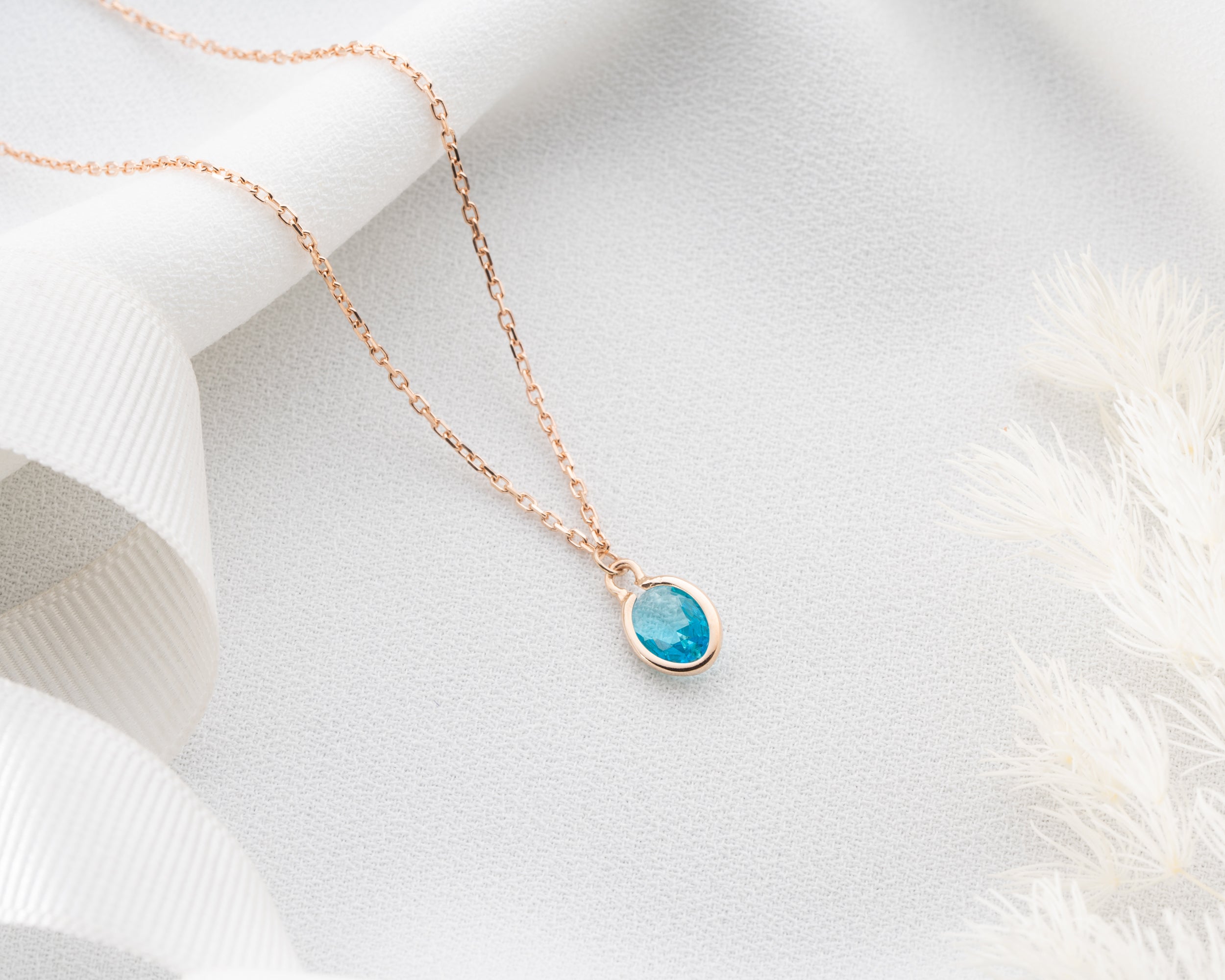 Layered Oval Birthstone Necklace