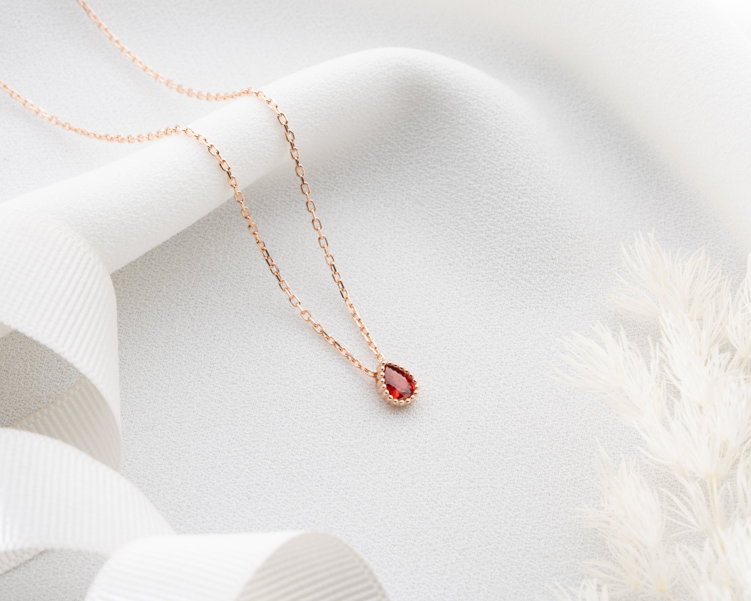 Marquise Cluster Family Birthstone Necklace