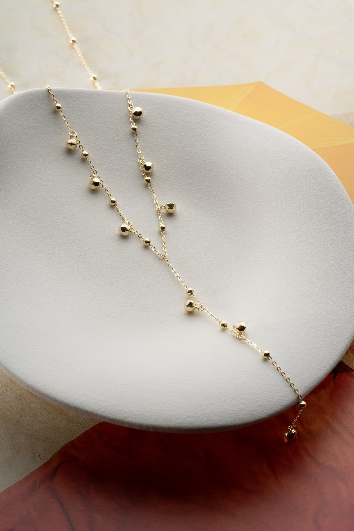 Beaded Y Drop Lariat Necklace