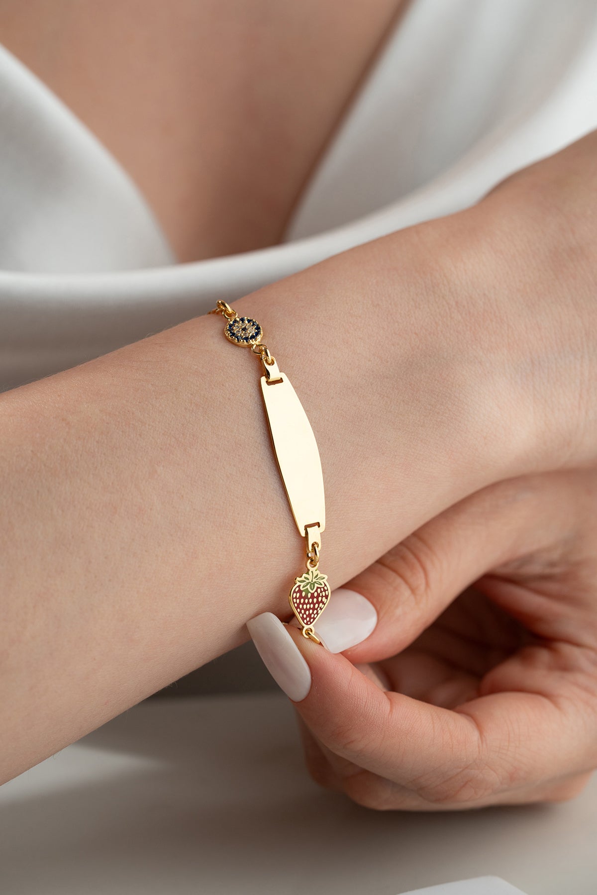 Personalized Baby Name and Date Bracelet