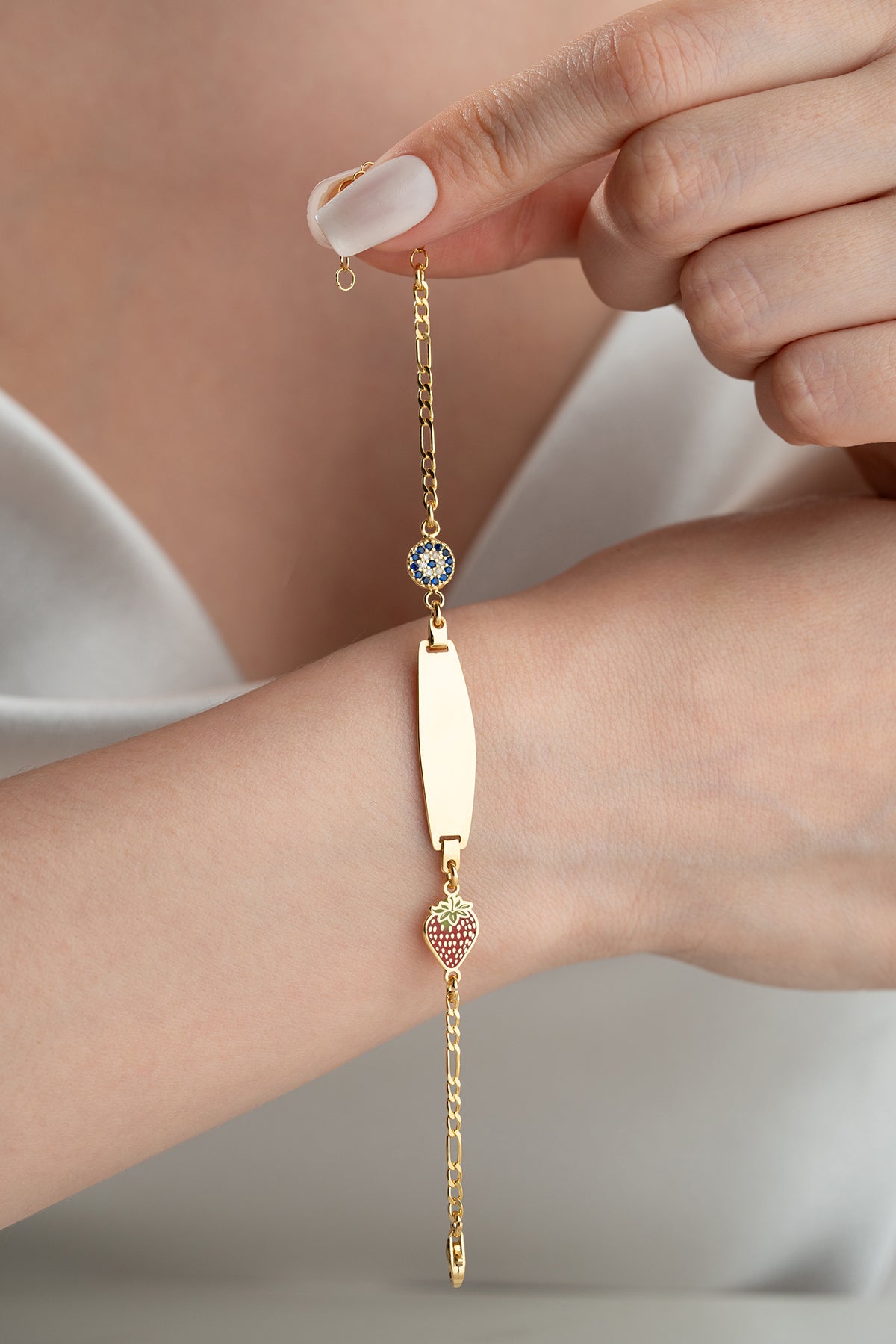 Personalized Baby Name and Date Bracelet