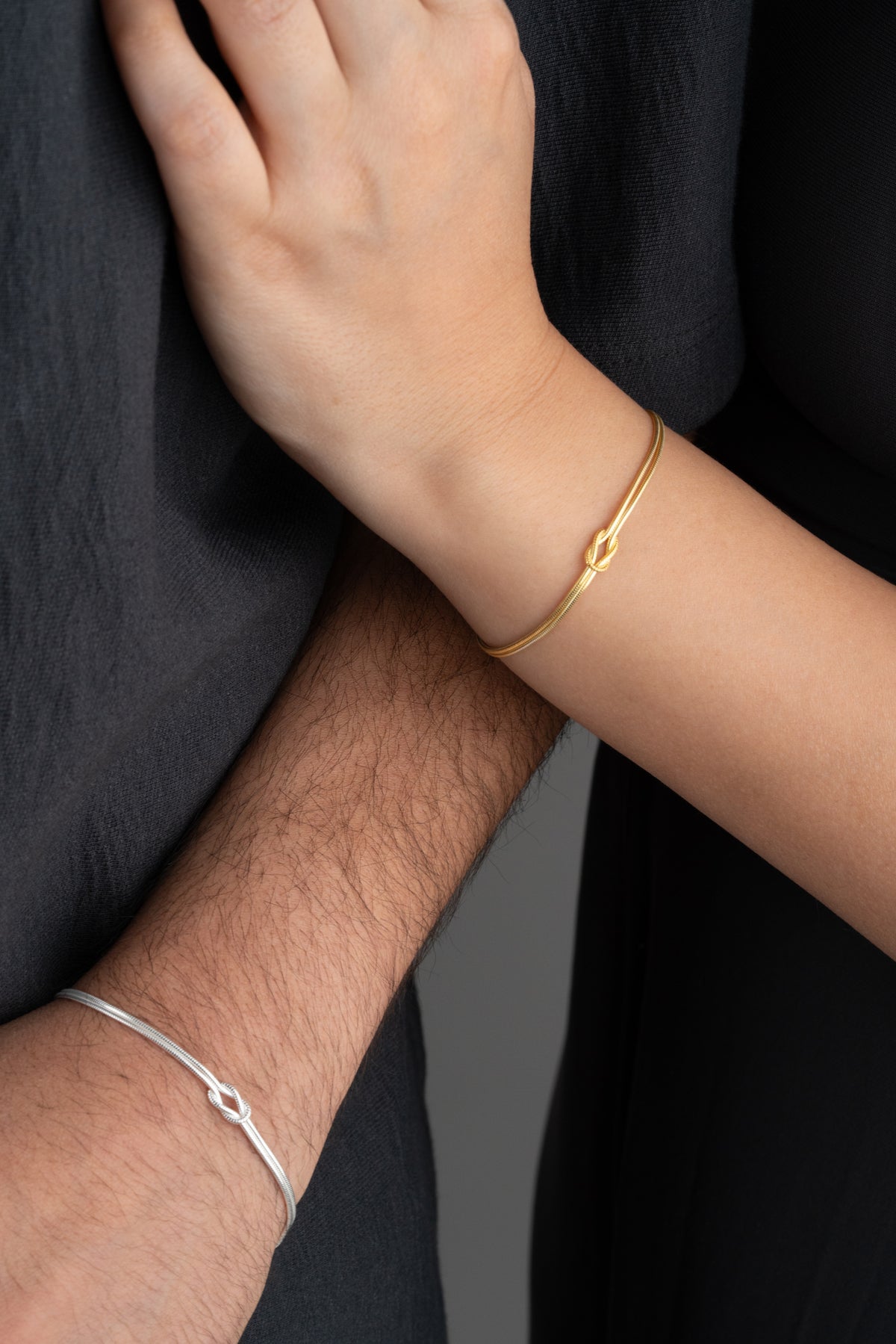 His and Hers Knot Bracelet Set