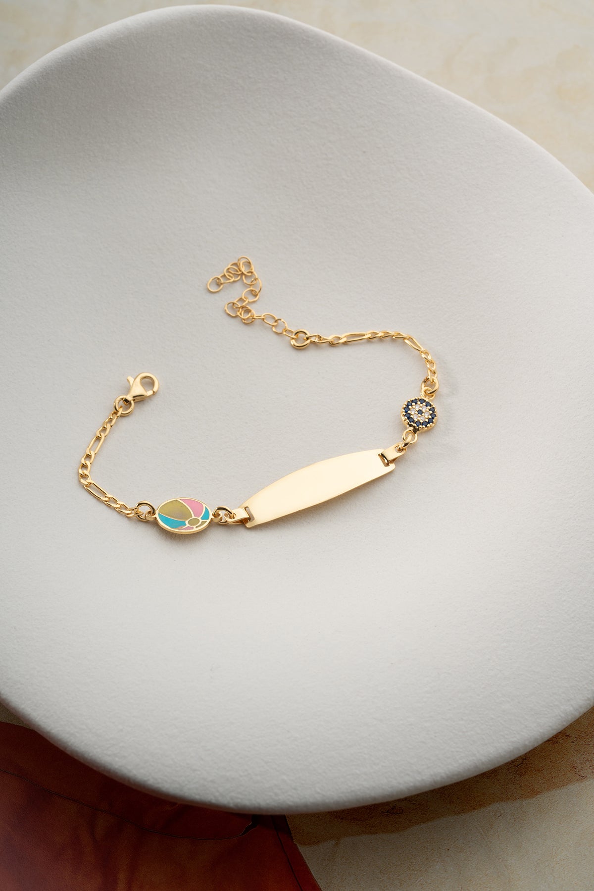 Personalized Baby Beach Ball ID Bracelet