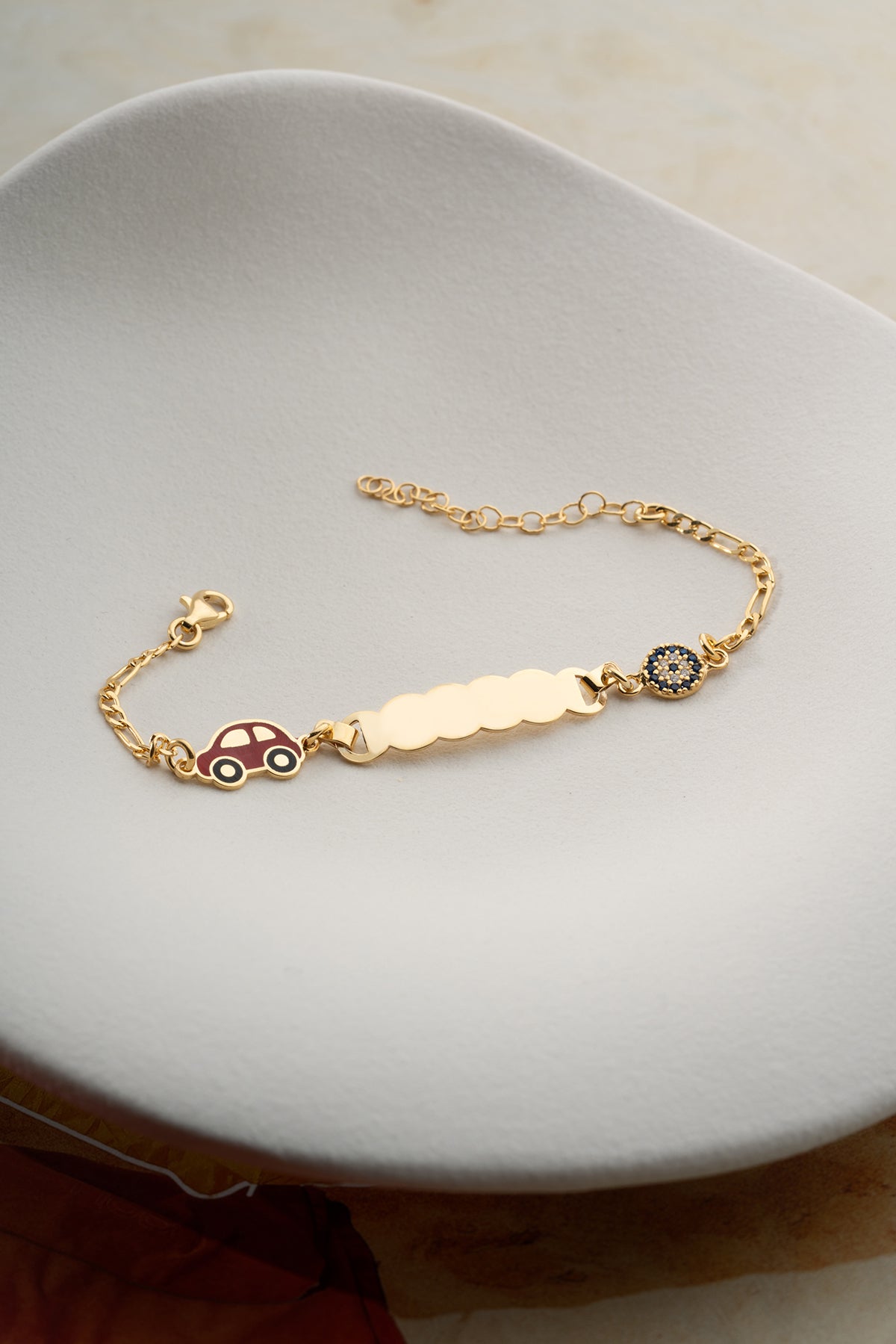 Custom Baby Car Charm ID Bracelet