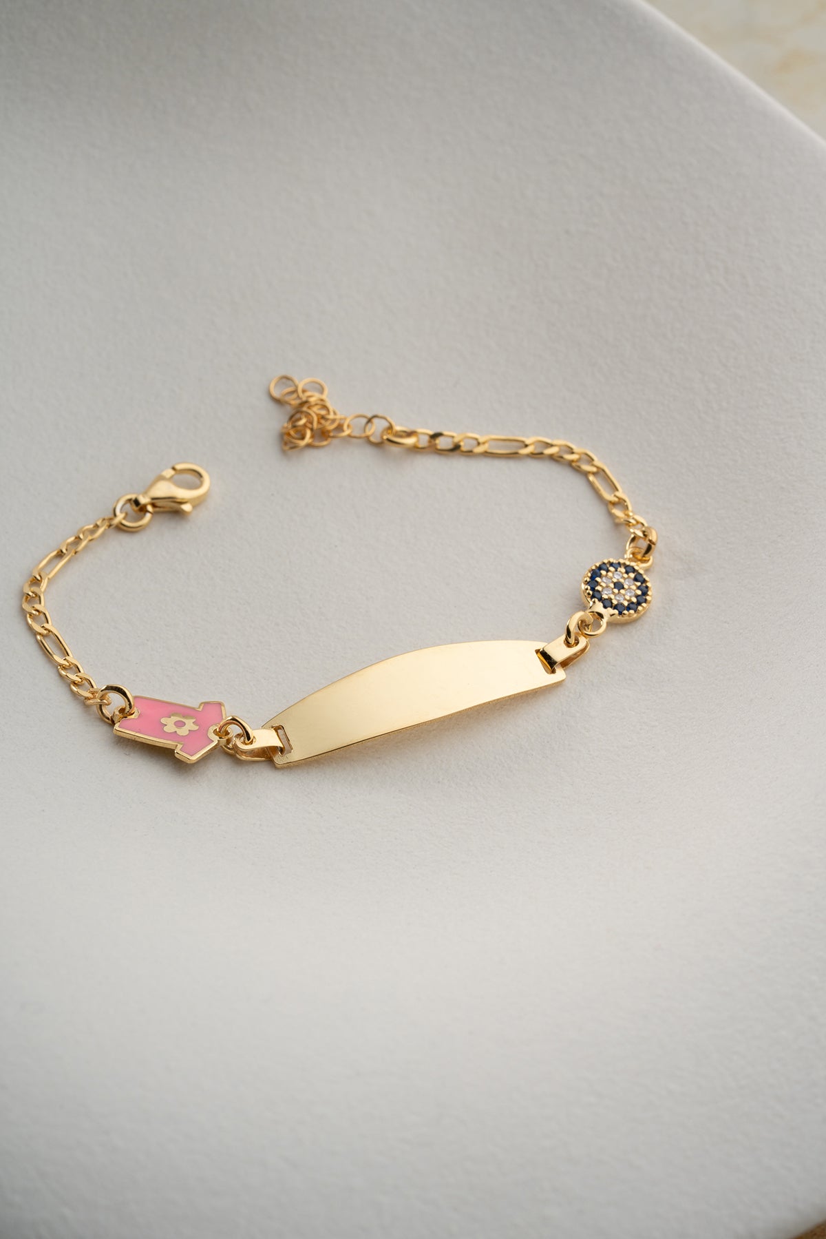 Custom Baby Girl Onesie ID Bracelet
