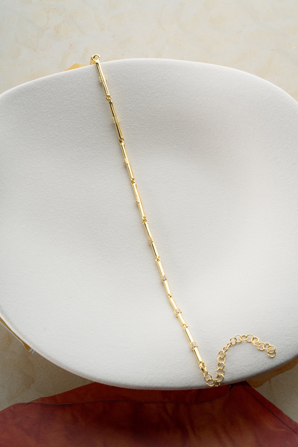 Pave Crystal Bar Link Bracelet