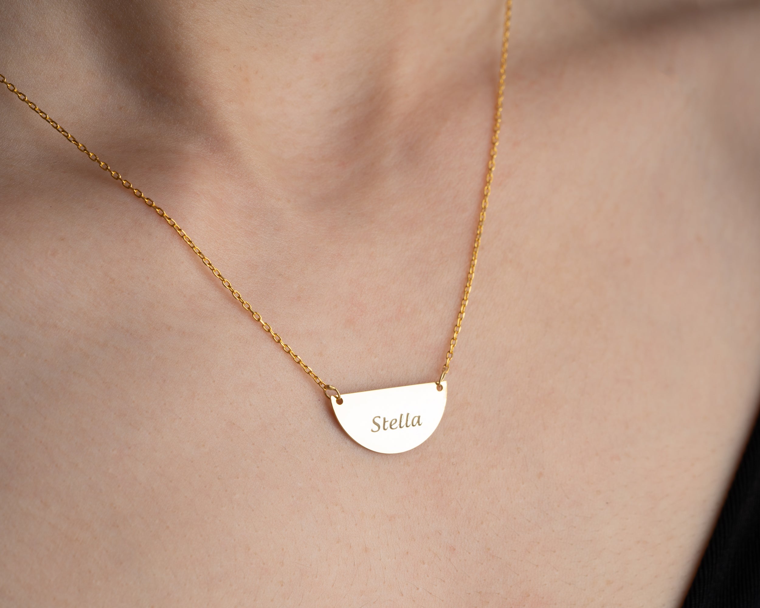 Custom Pet Name Paw Print Necklace