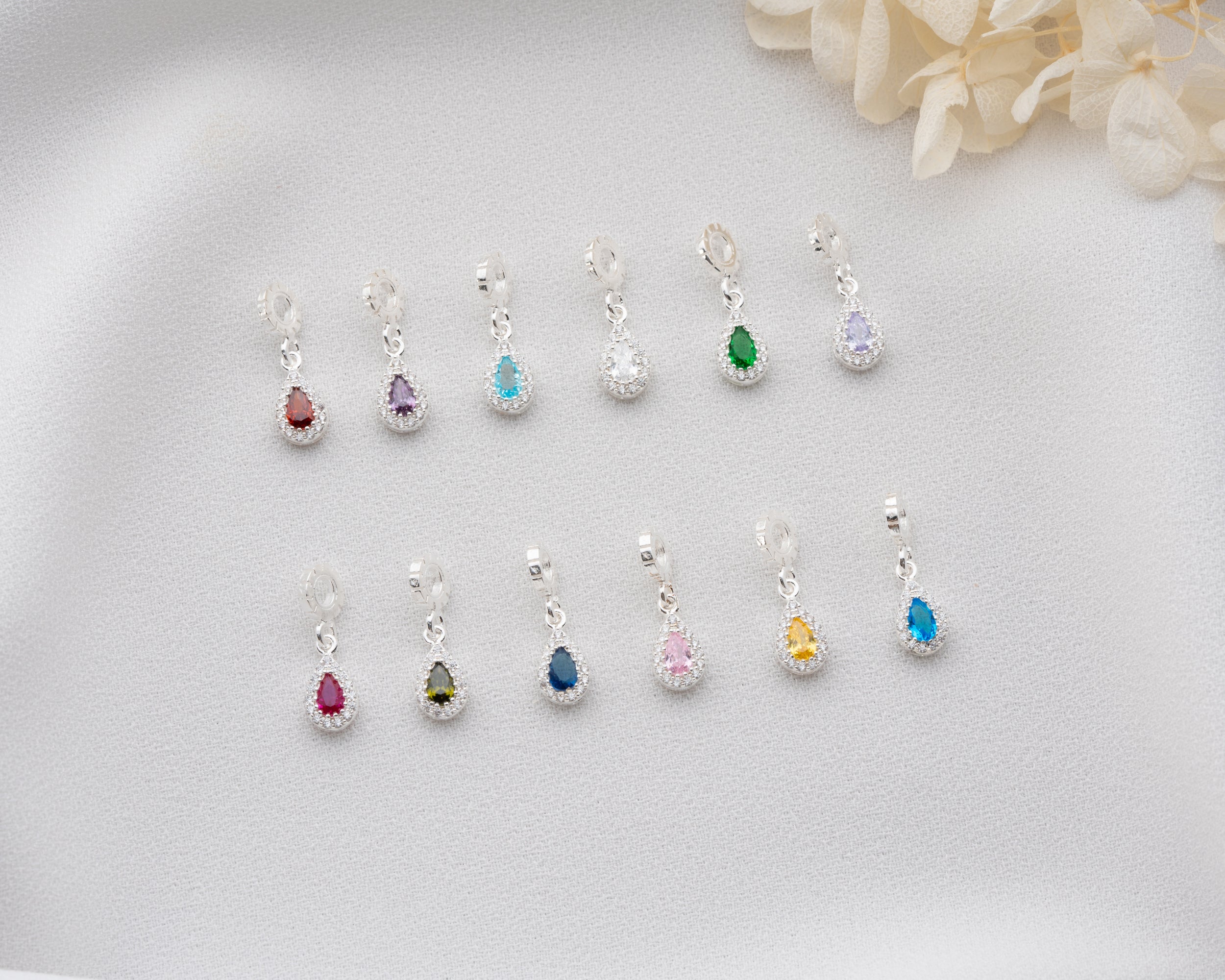 Custom Birthstone Dangle Charm