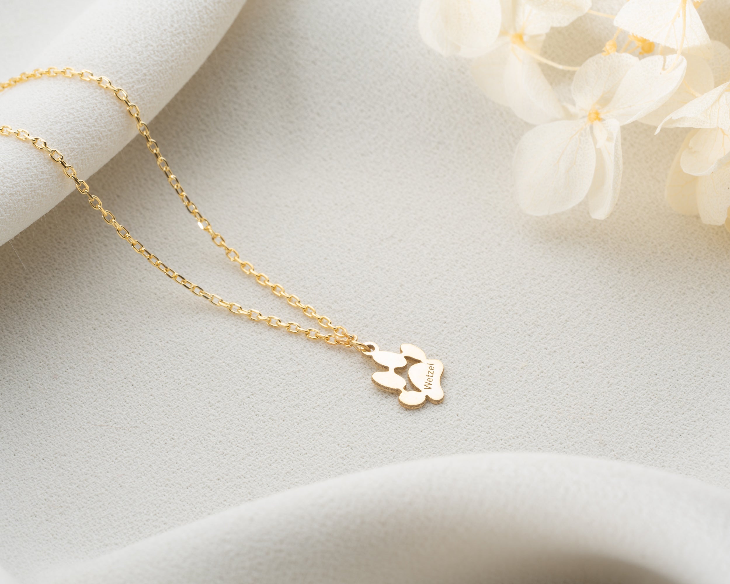 Personalized Pet Paw Print Necklace