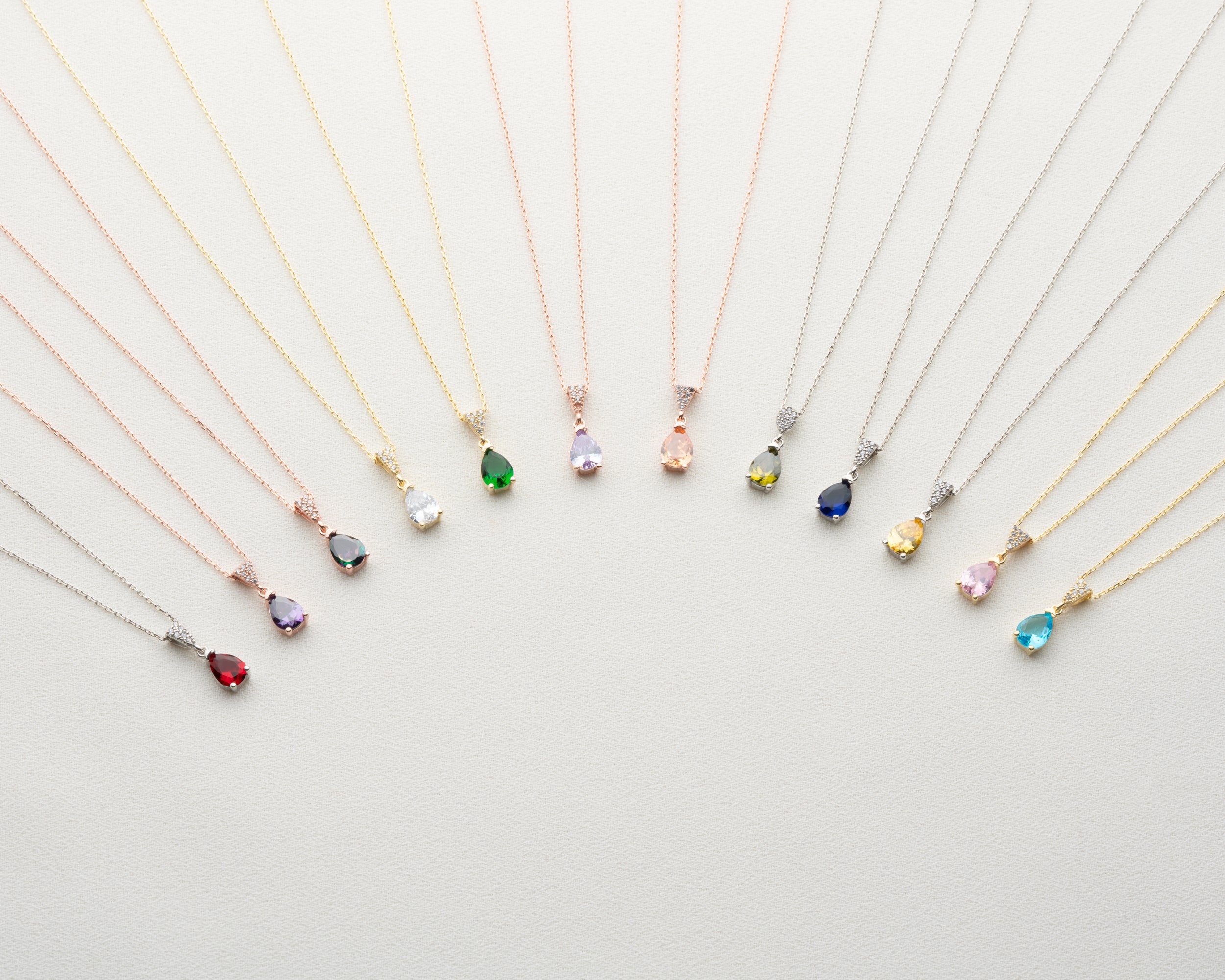 Personalized Birthstone Pendant Necklace