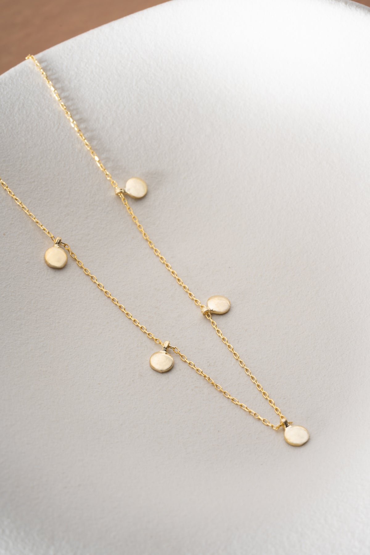 Lucky Charm Gold Disc Necklace