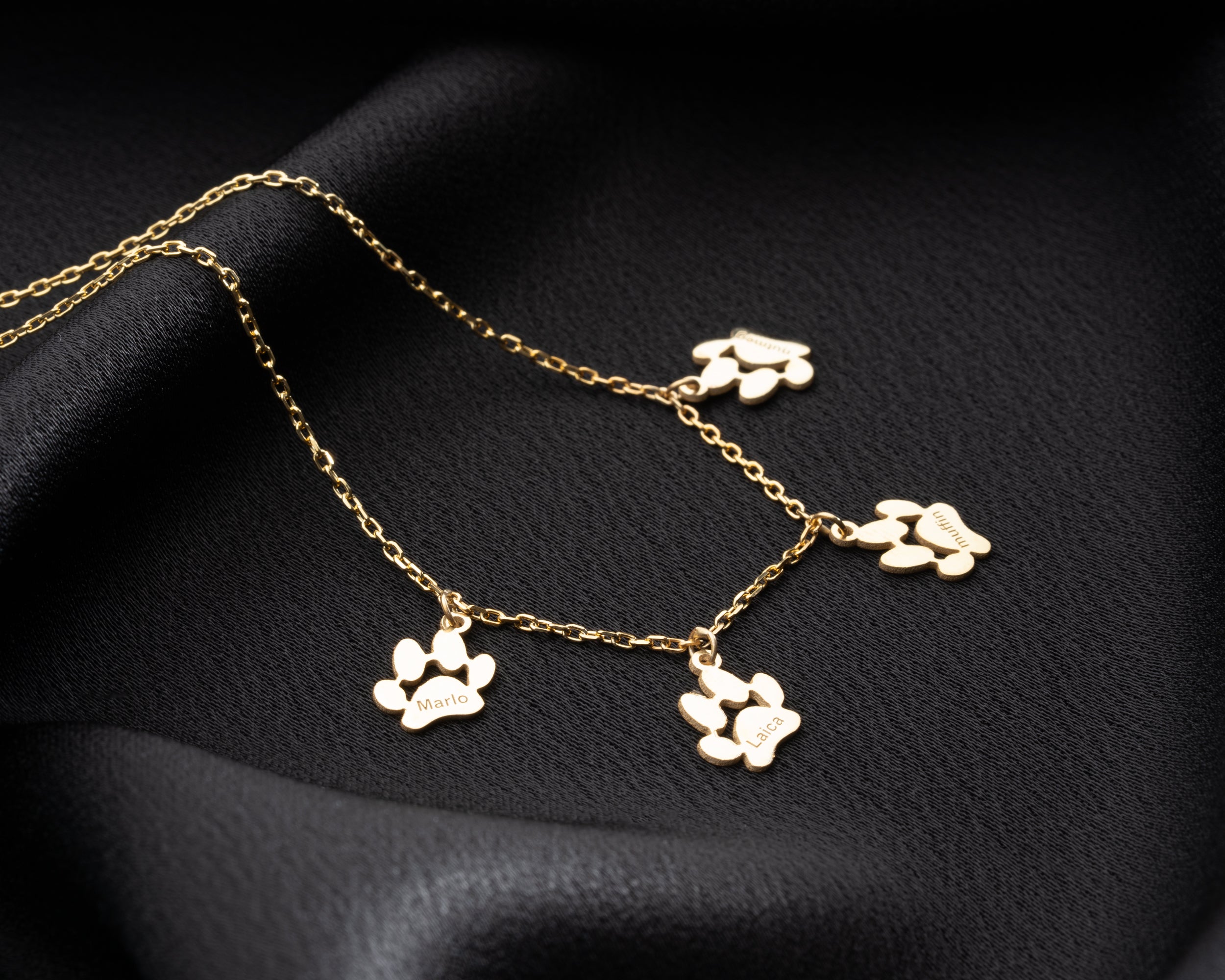 Personalized Pet Paw Print Necklace