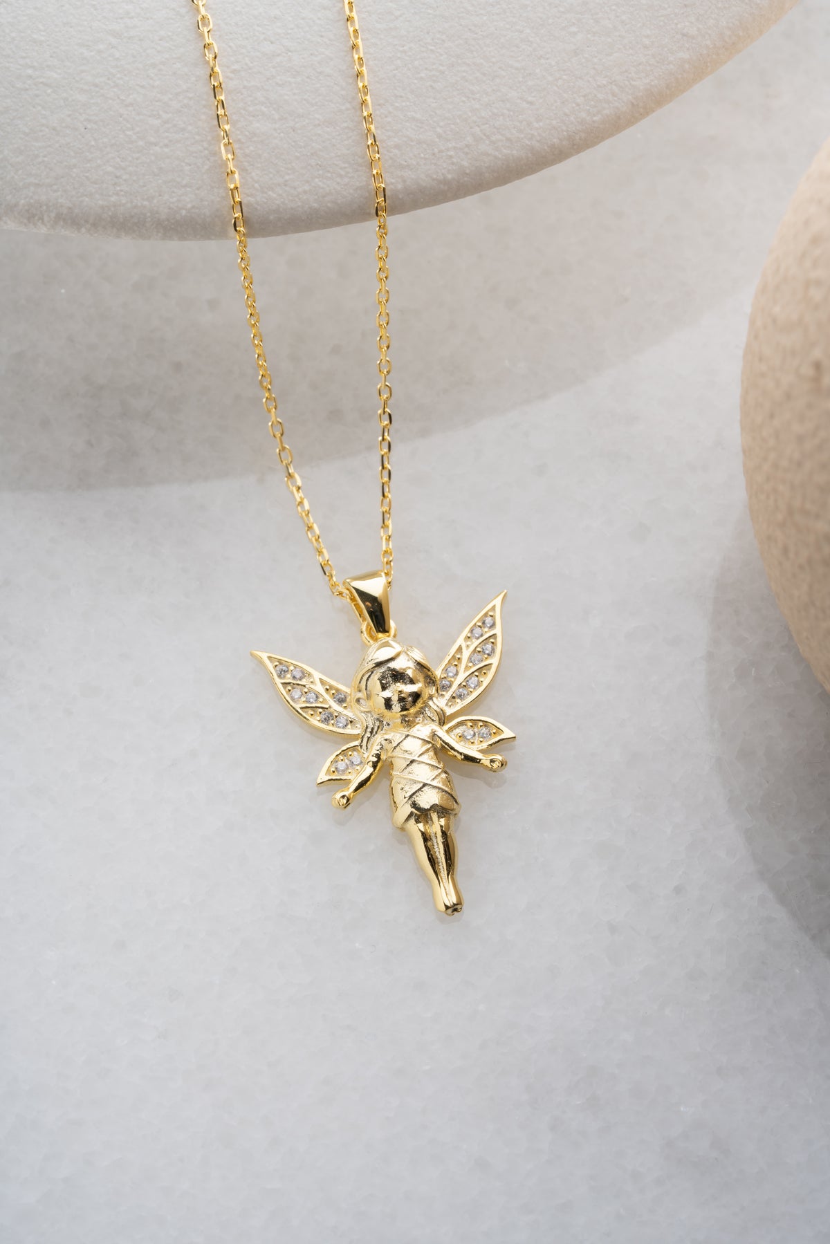 Crystal Fairy Pendant Necklace