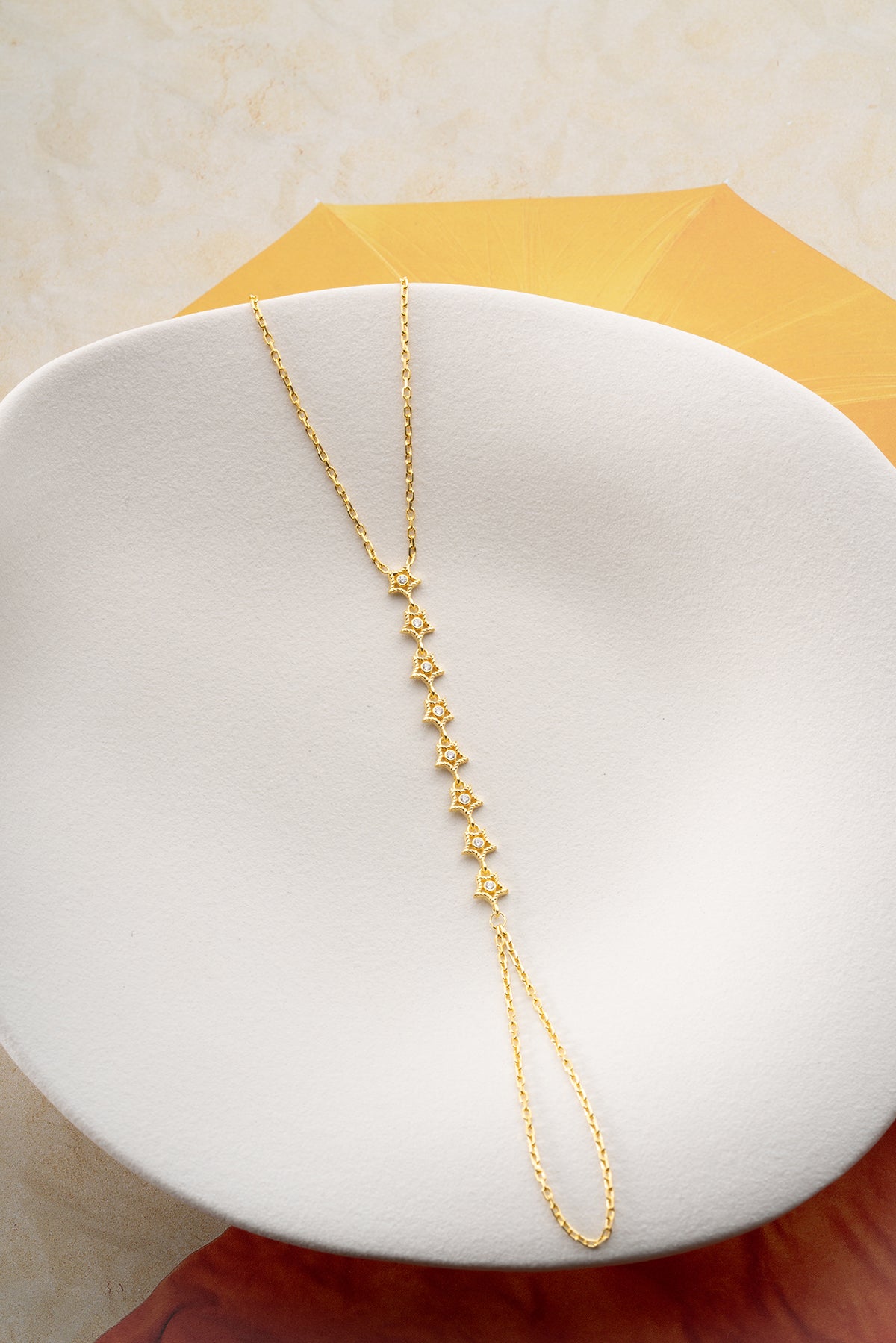 Star Link Gold Hand Chain Bracelet