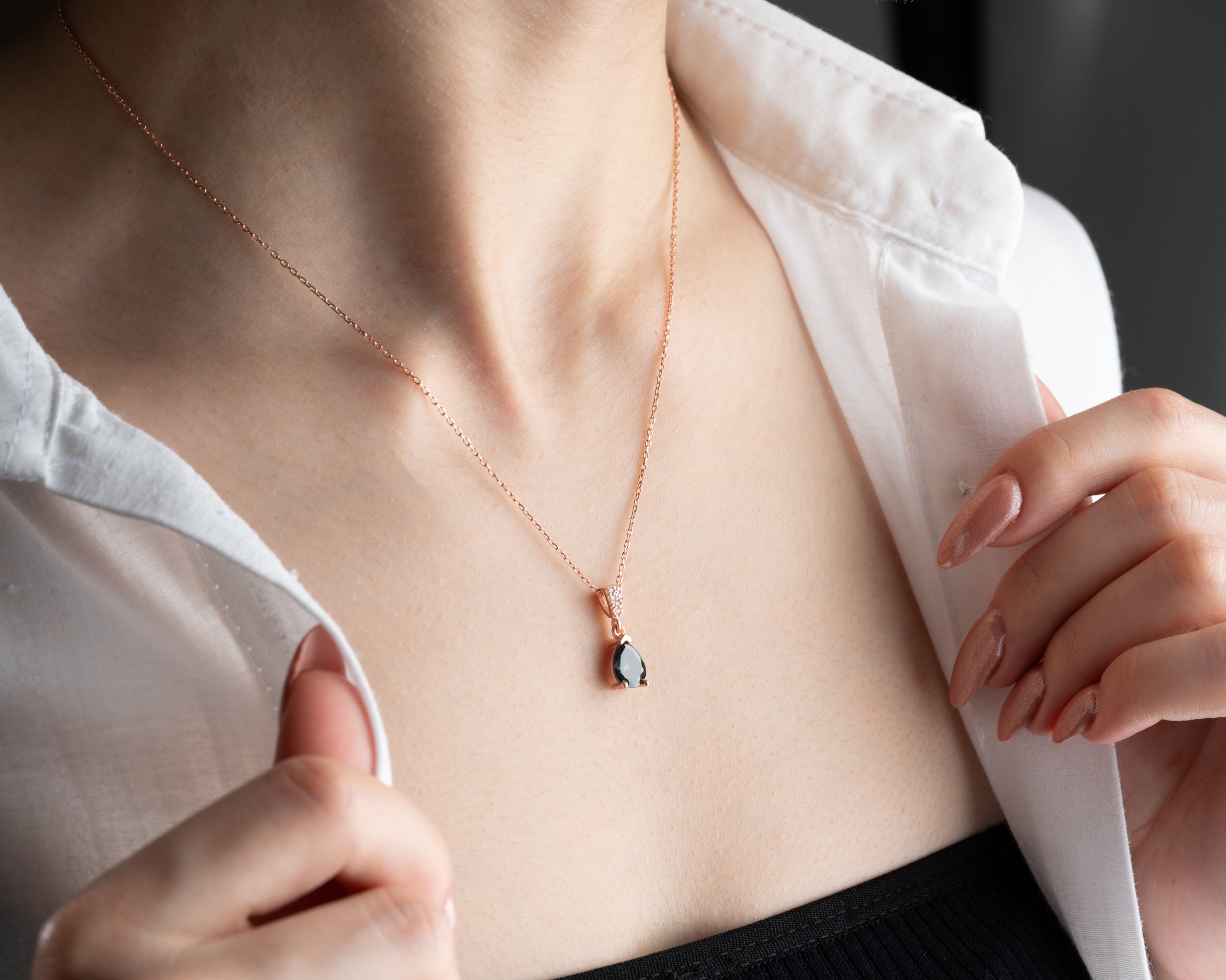 Personalized Birthstone Pendant Necklace