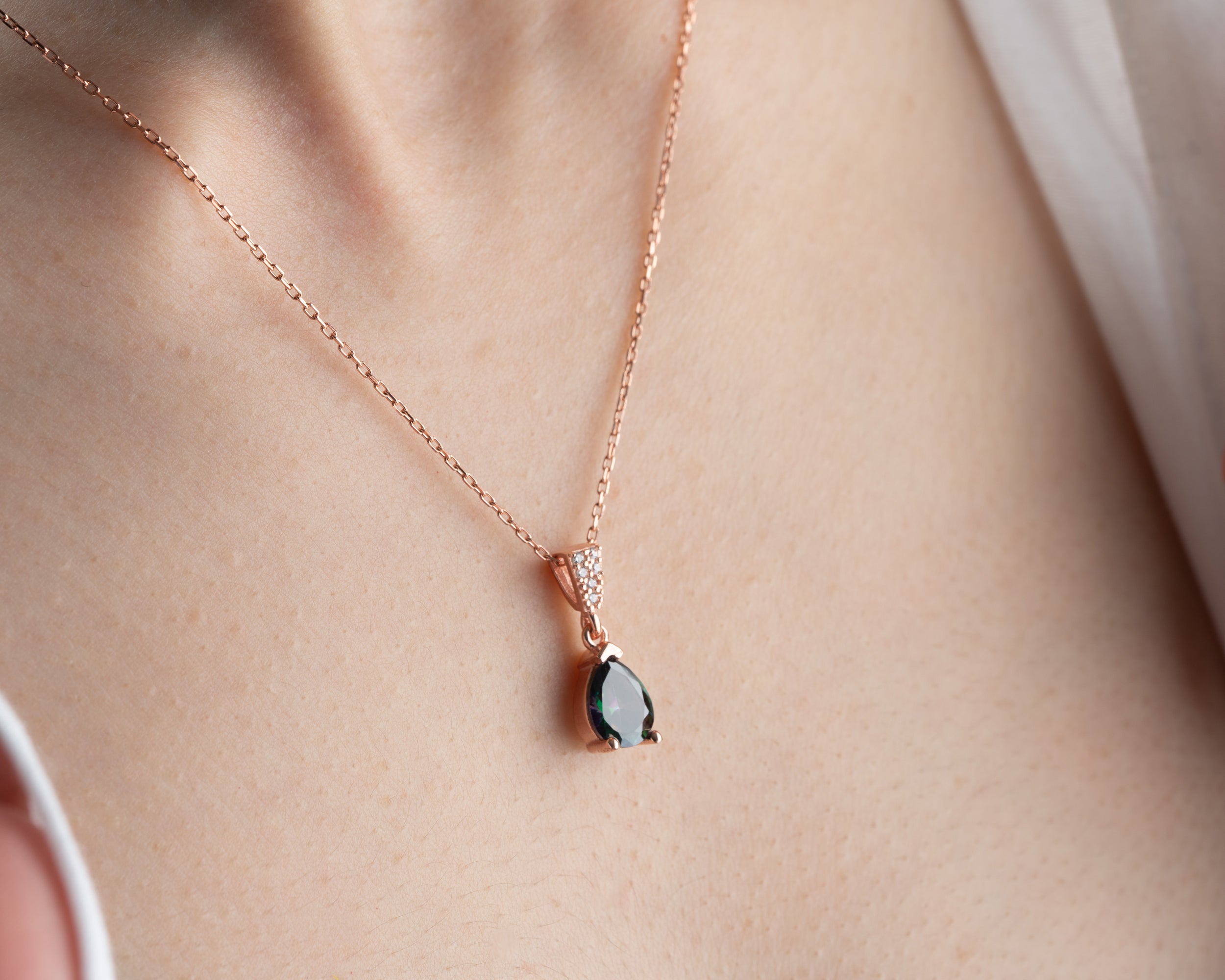 Personalized Birthstone Pendant Necklace