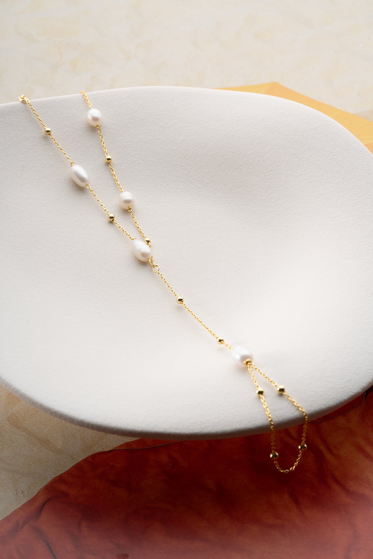 Freshwater Pearl Hand Chain Bracelet
