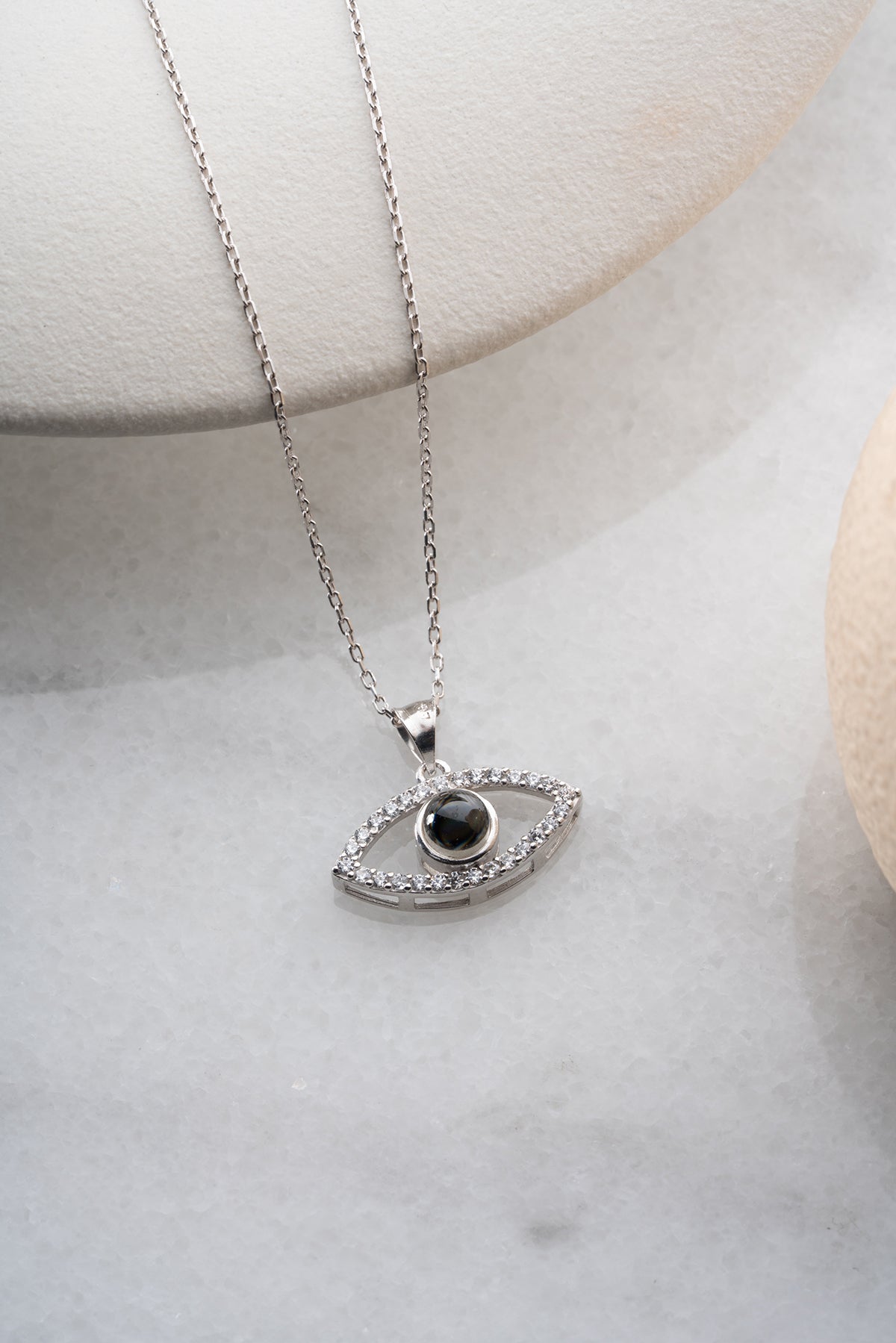 Evil Eye I Love You Projection Necklace